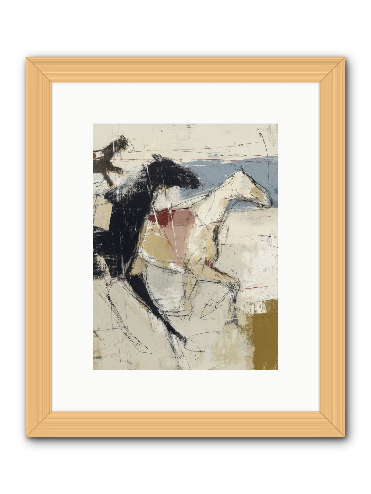 Contemplated -- Framed Print - Natural 9x12