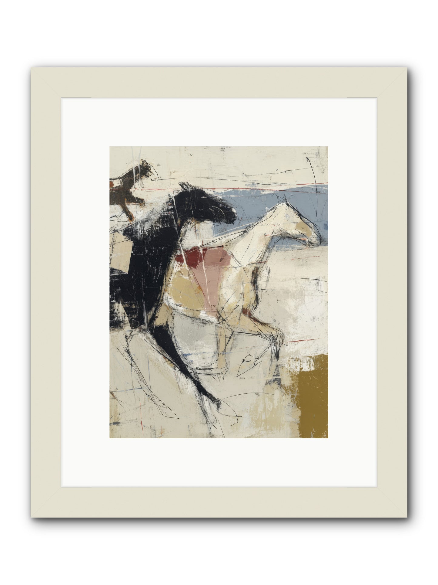 Contemplated -- Framed Print - White 9x12