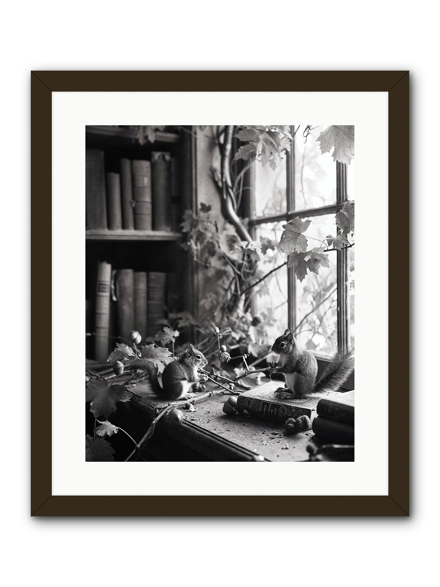 Conversation -- Framed Print - Black 16x20