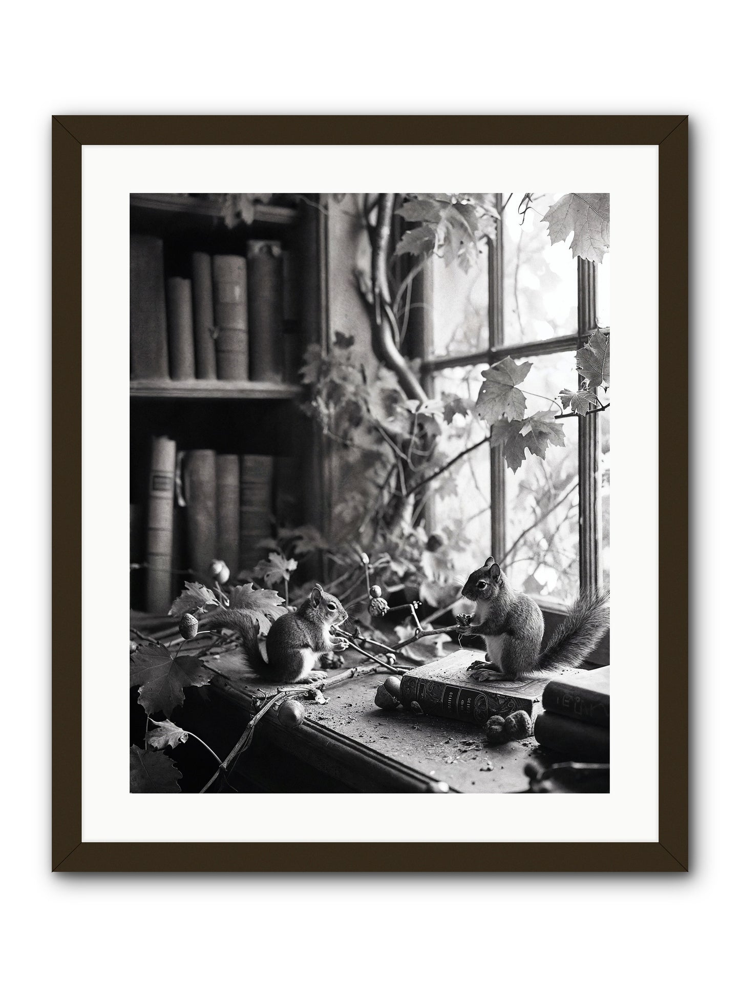 Conversation -- Framed Print - Black 20x25