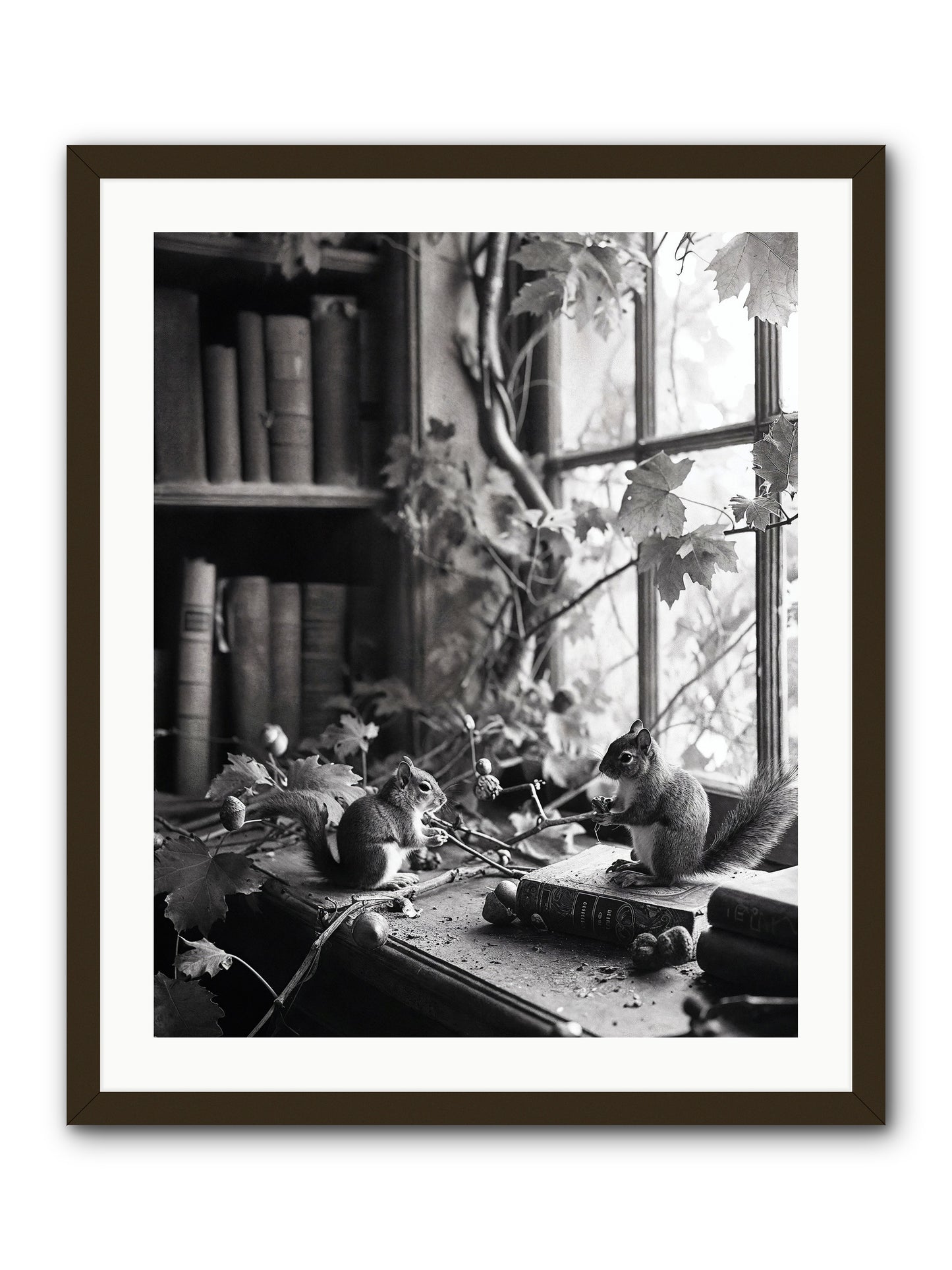 Conversation -- Framed Print - Black 24x30