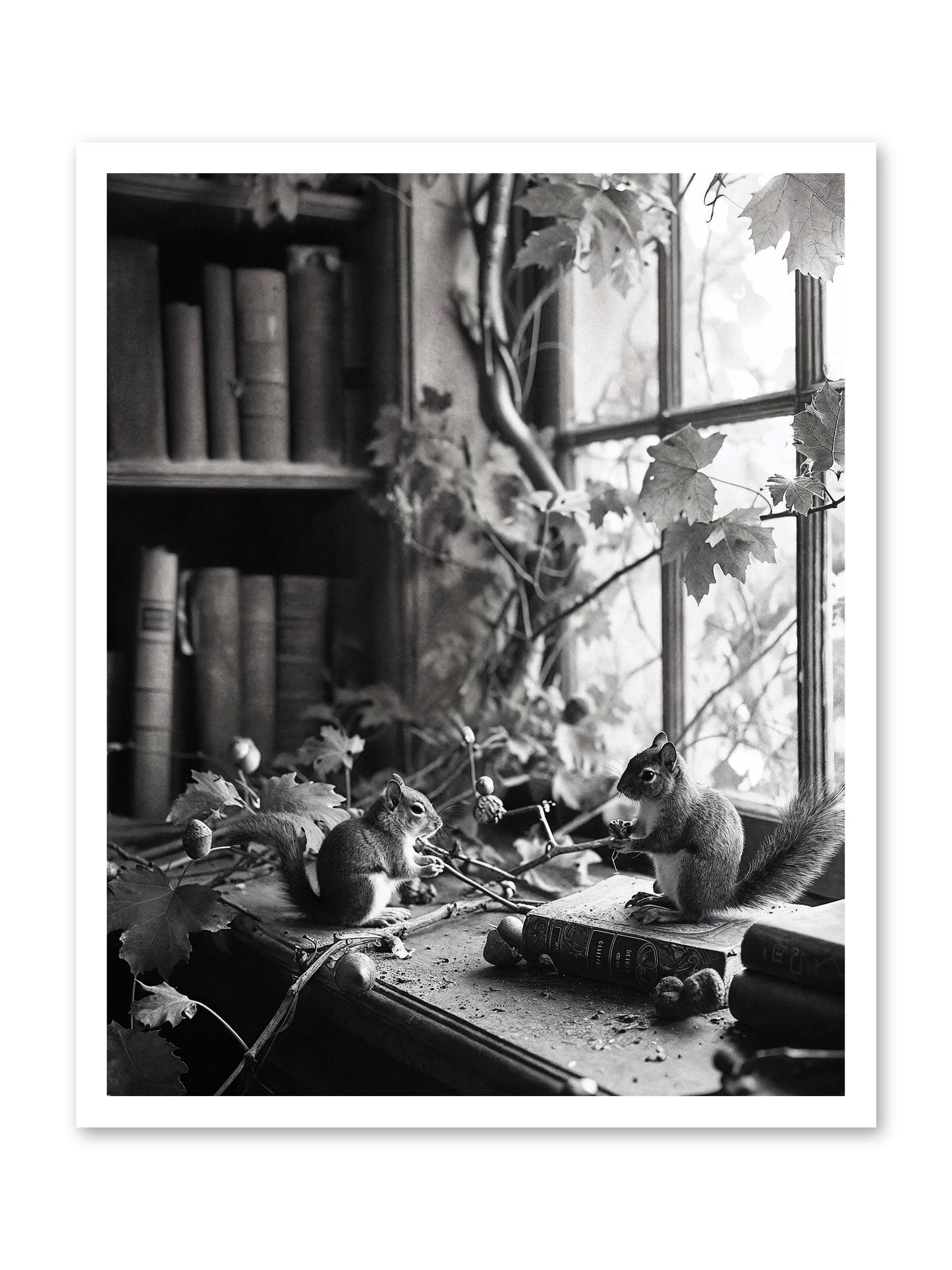Conversation -- Paper Print 24x30