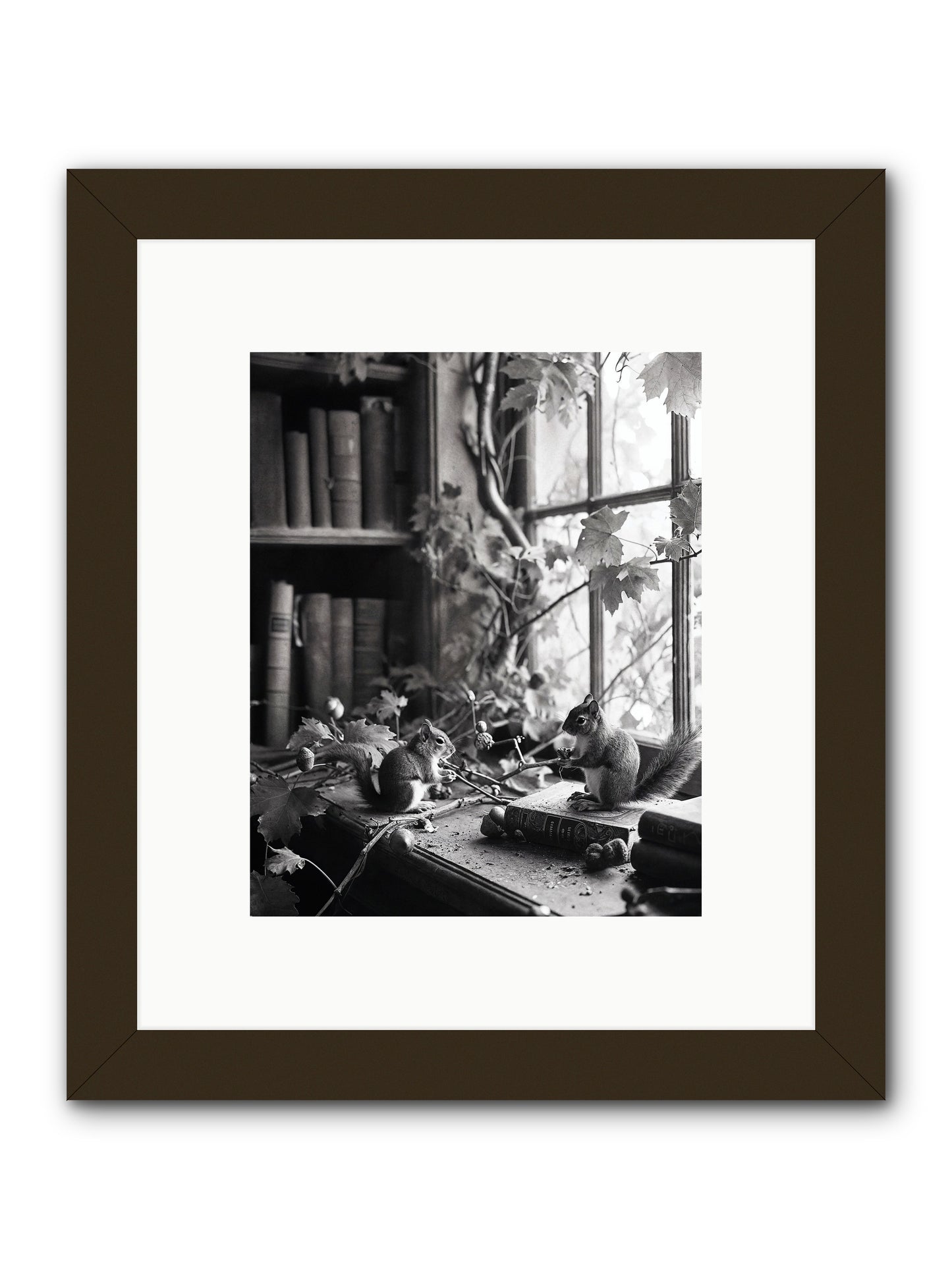 Conversation -- Framed Print - Black 8x10