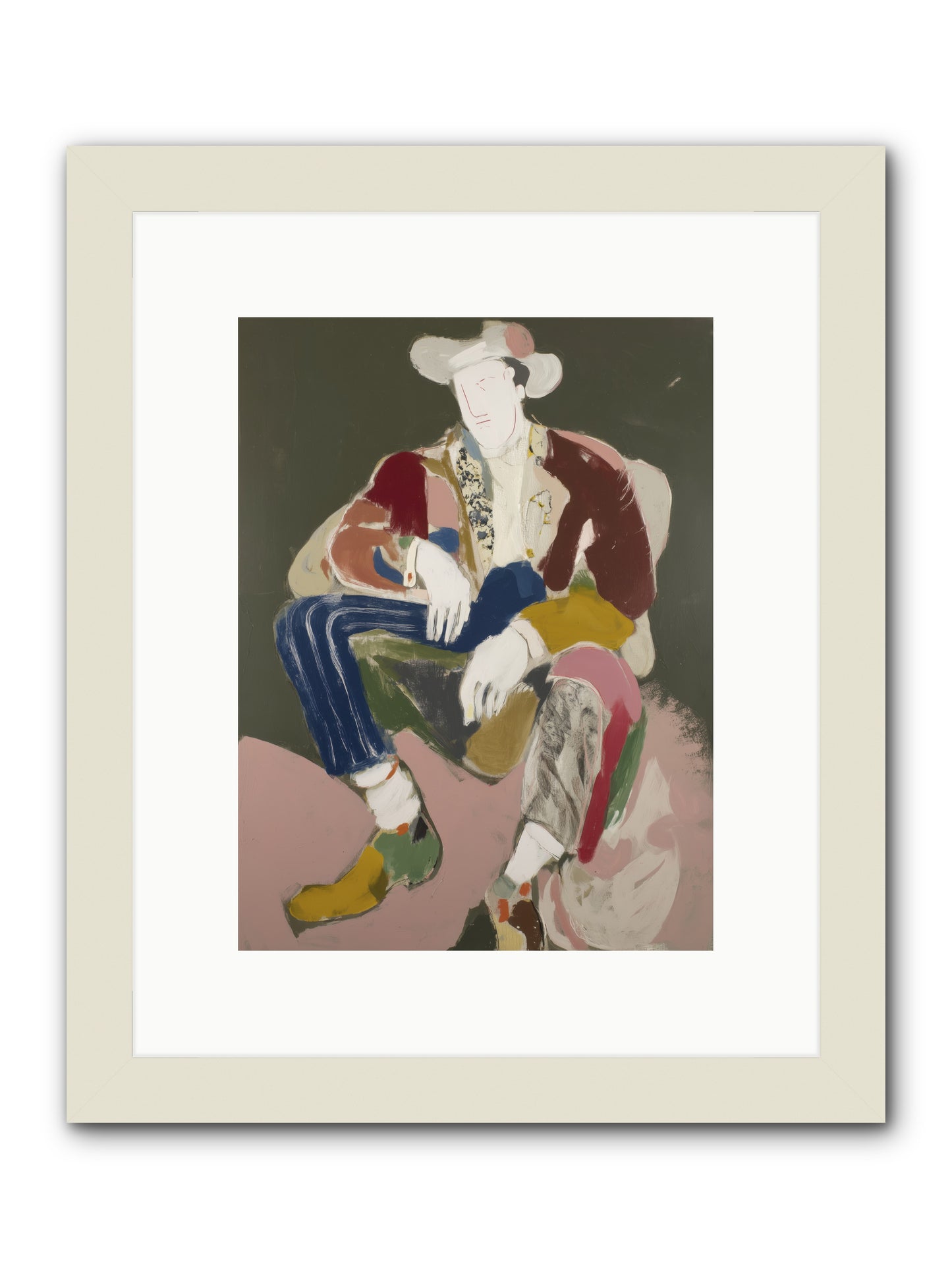 Copper Rain -- Framed Print - White 9x12