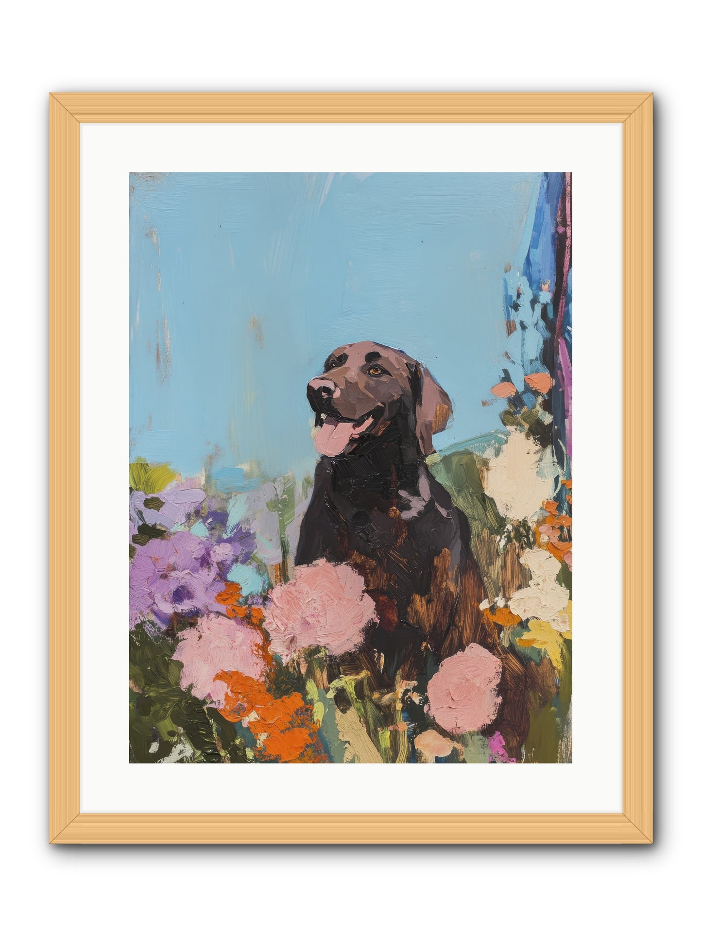 Corduroy -- Framed Print - Natural 18x24