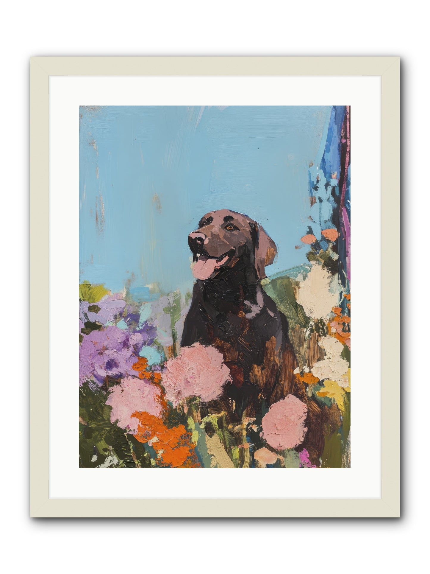 Corduroy -- Framed Print - White 18x24