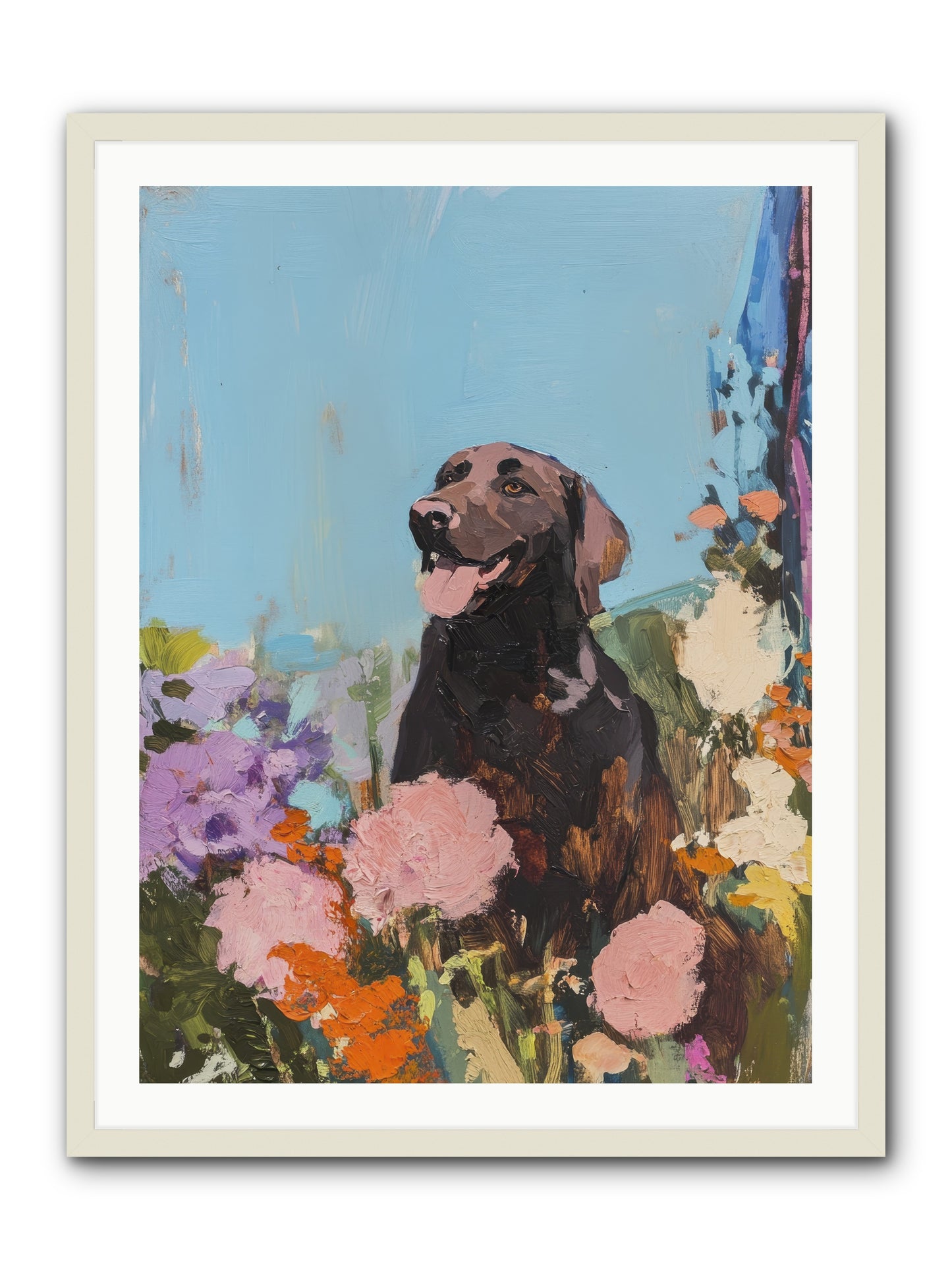Corduroy -- Framed Print - White 30x40