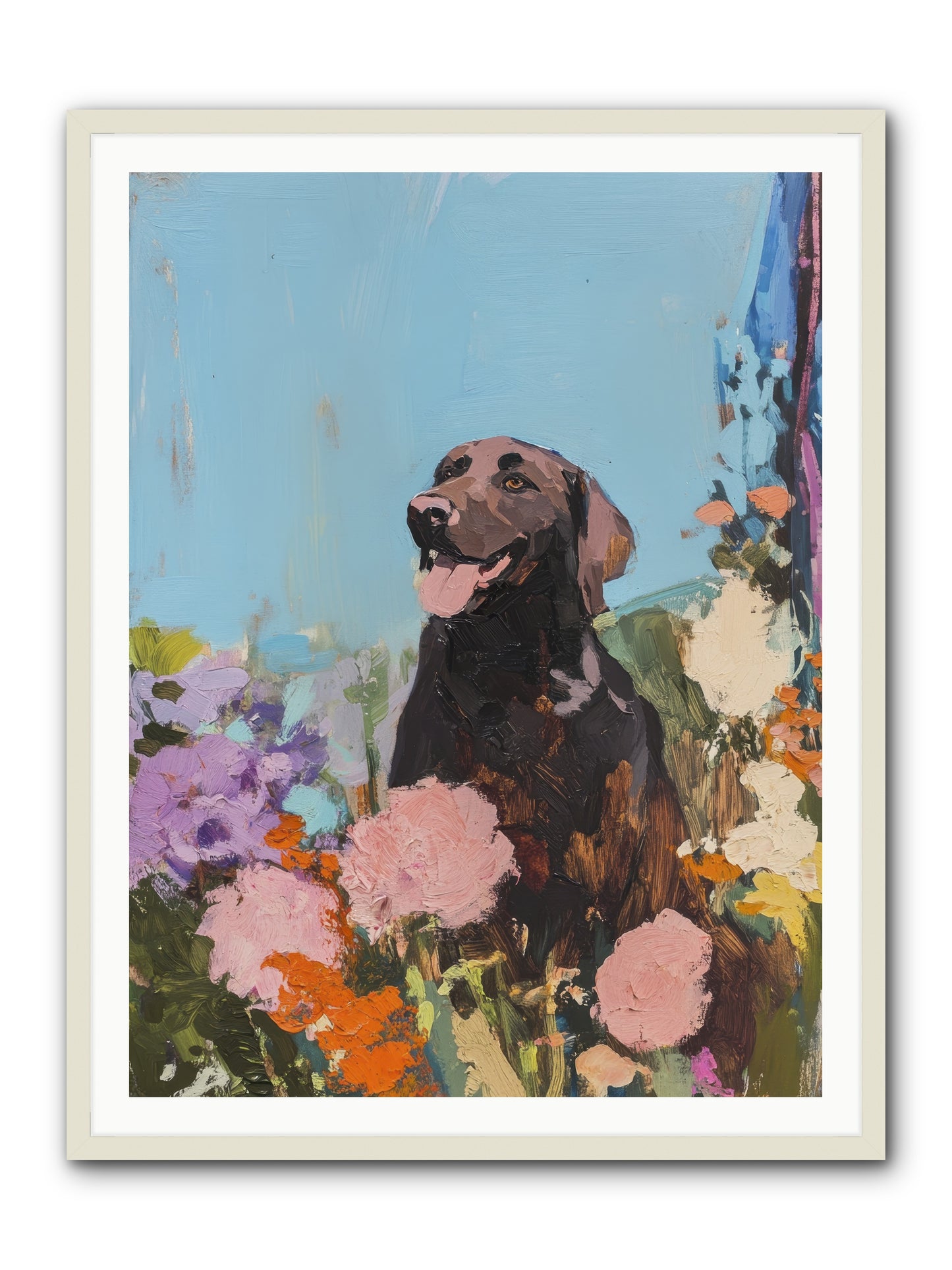 Corduroy -- Framed Print - White 36x48