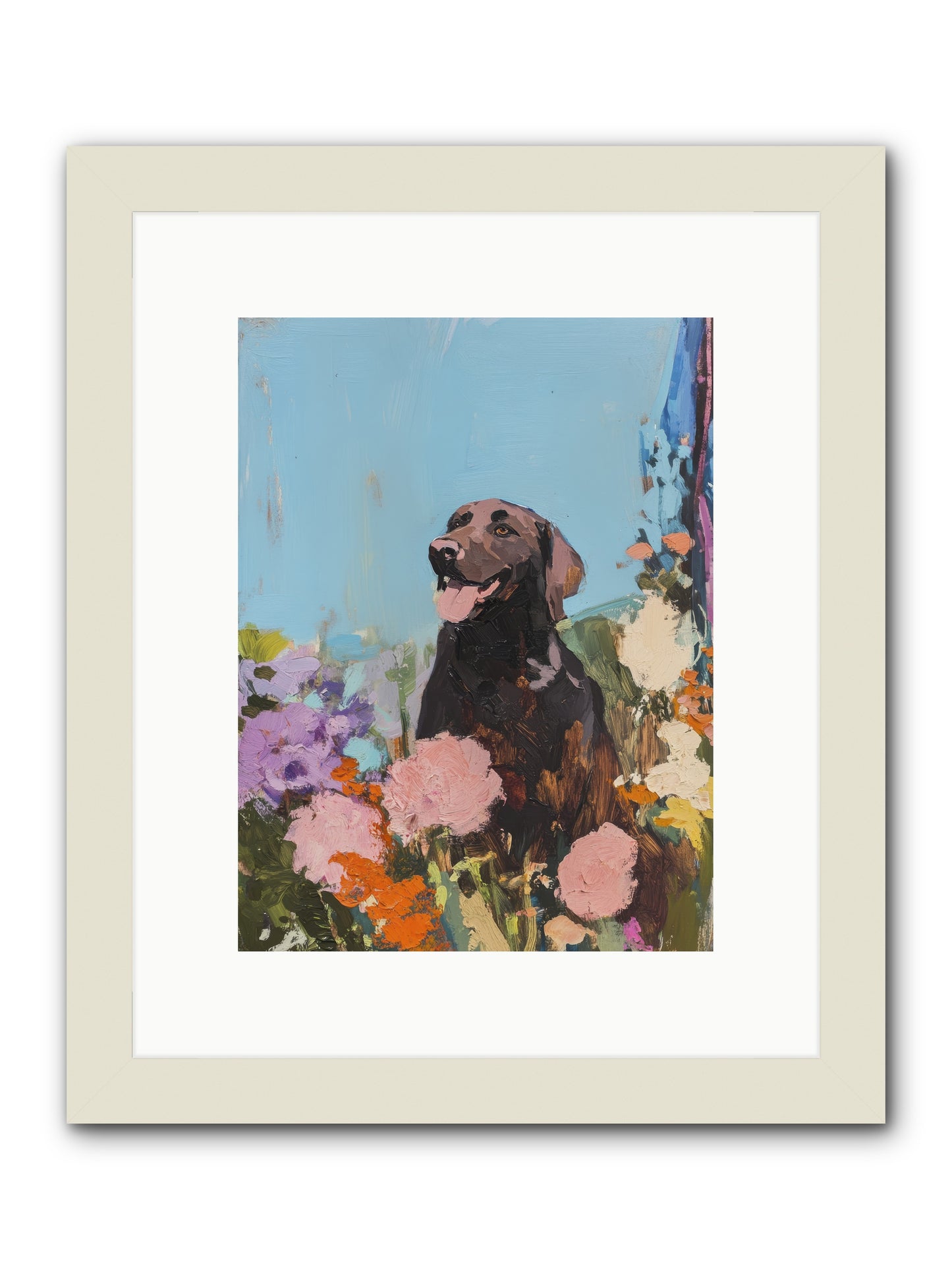 Corduroy -- Framed Print - White 9x12