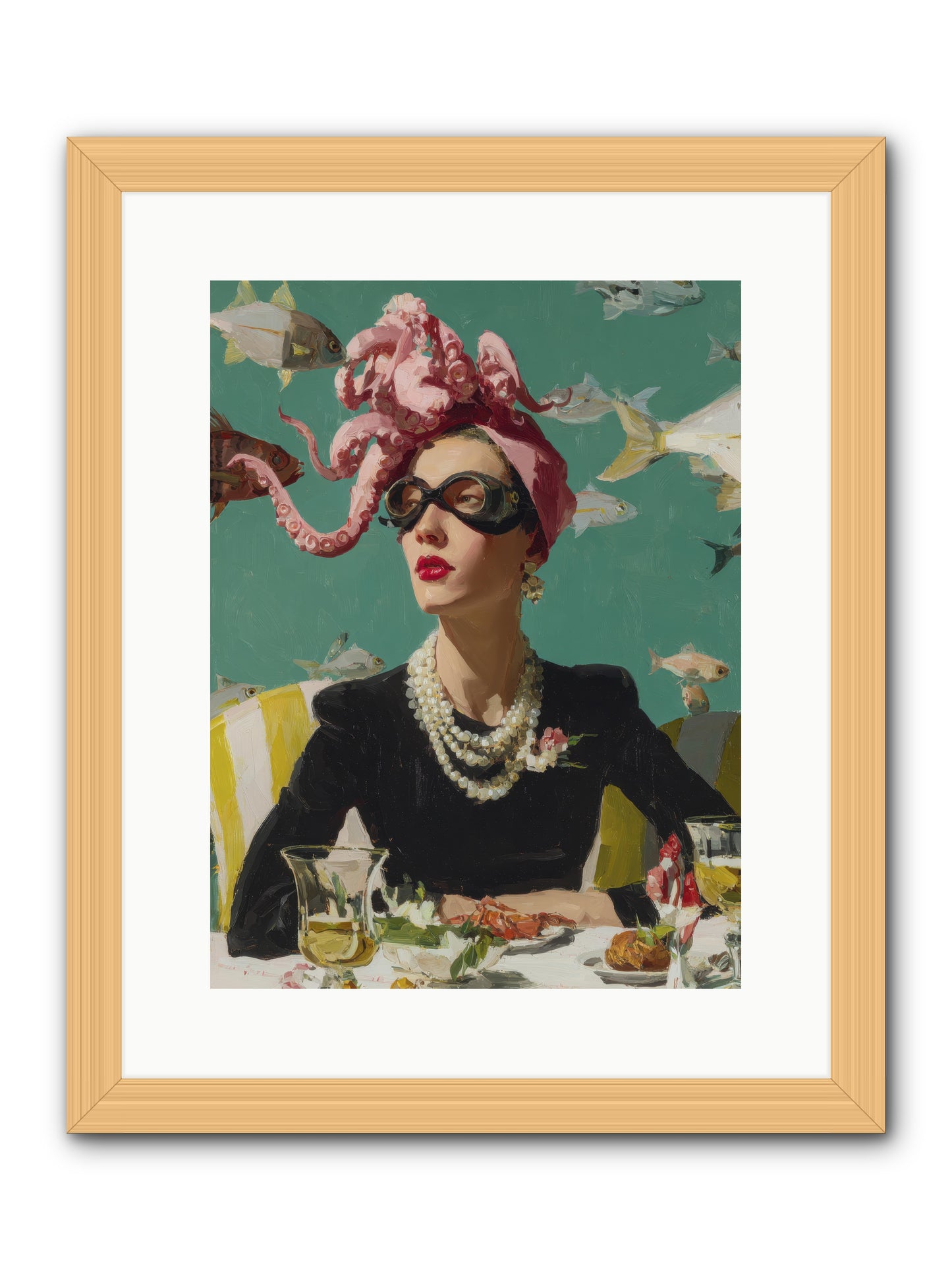 Corsages for the Unannounced -- Framed Print - Natural 12x16