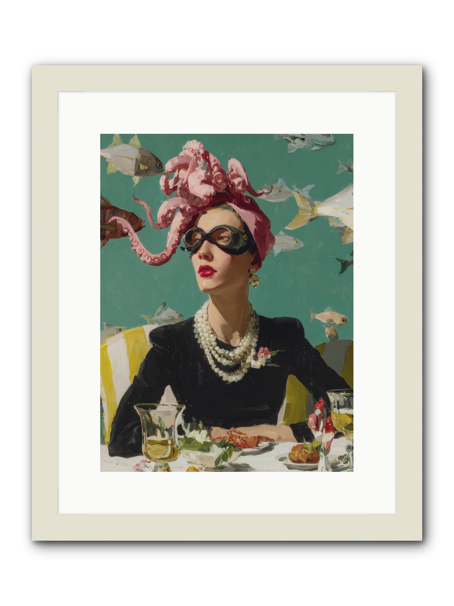 Corsages for the Unannounced -- Framed Print - White 12x16