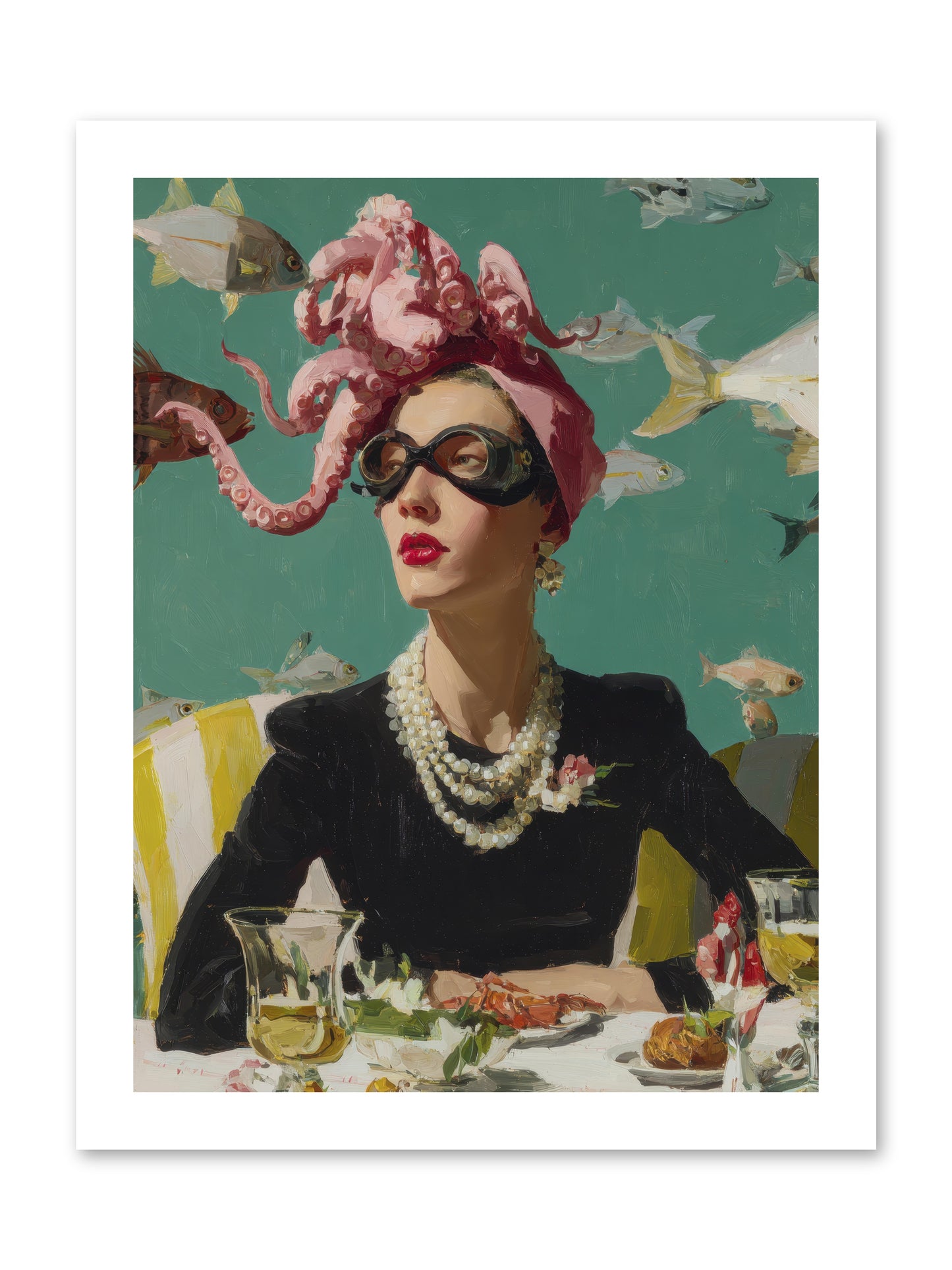 Corsages for the Unannounced -- Loose Canvas Print 12x16