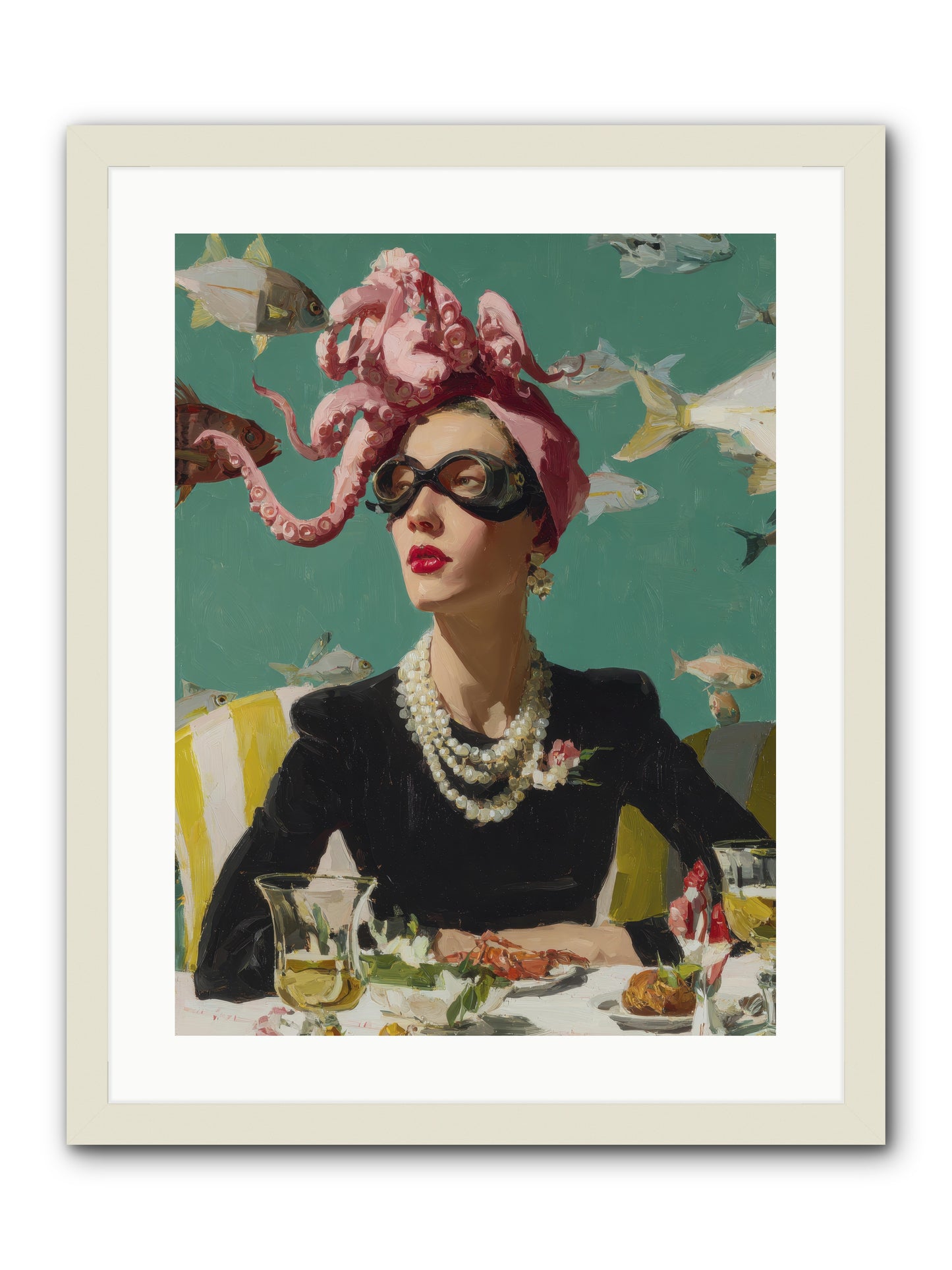 Corsages for the Unannounced -- Framed Print - White 18x24