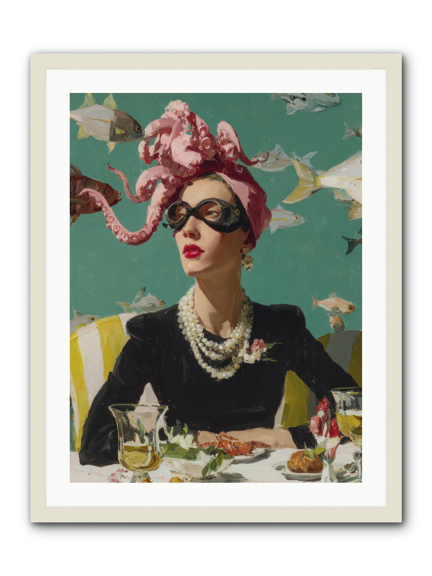 Corsages for the Unannounced -- Framed Print - White 24x32