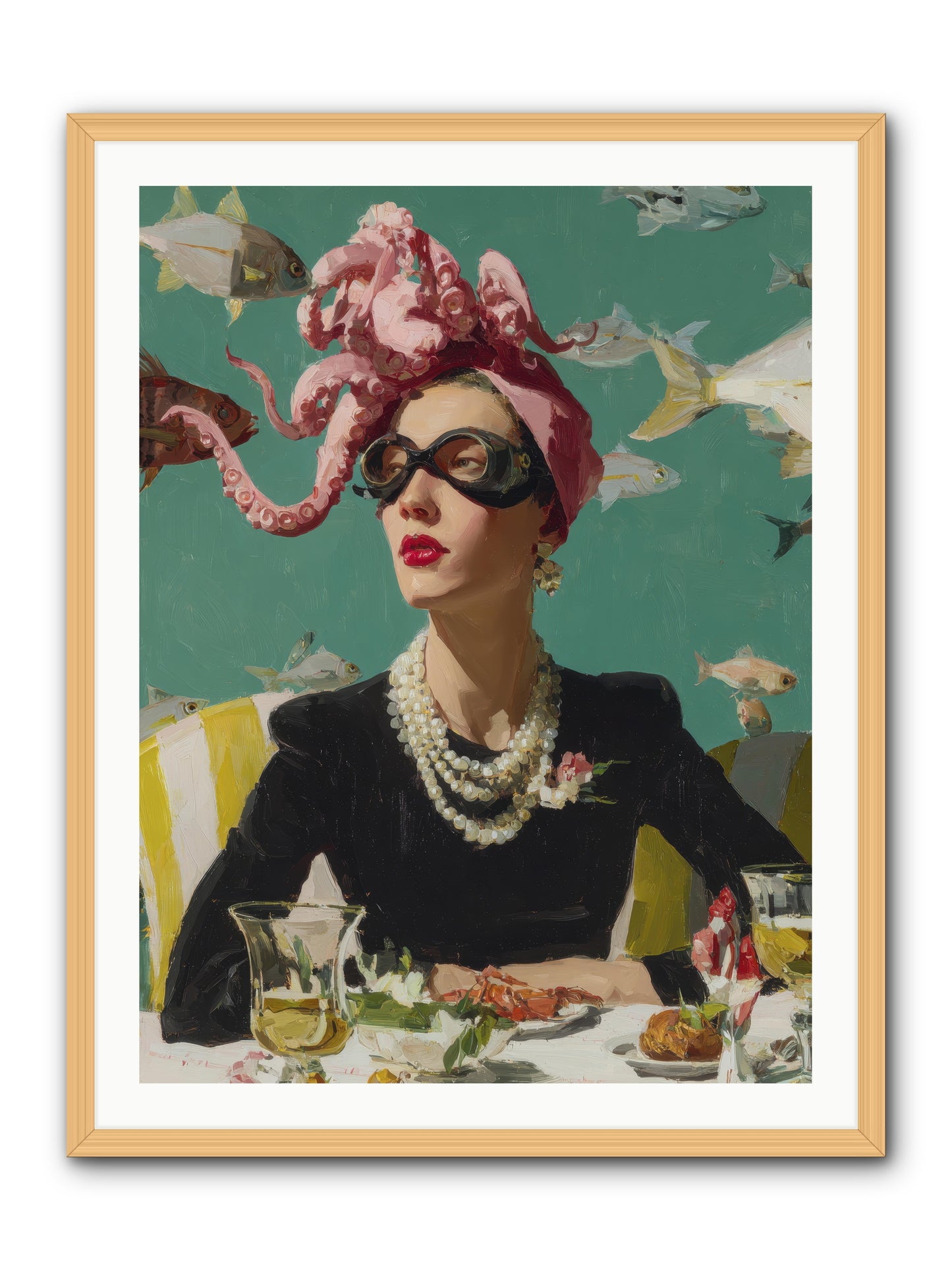 Corsages for the Unannounced -- Framed Print - Natural 30x40