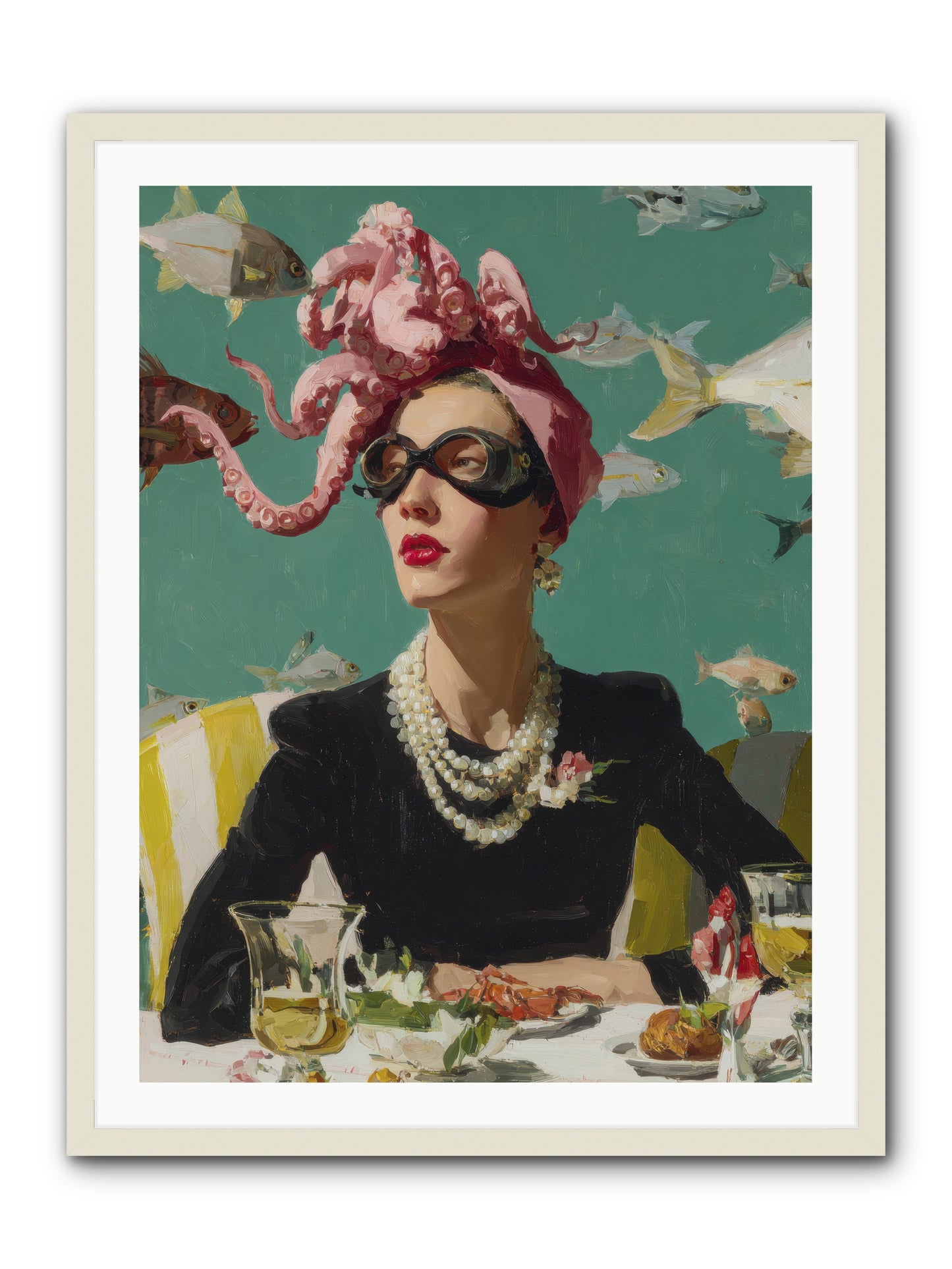 Corsages for the Unannounced -- Framed Print - White 30x40