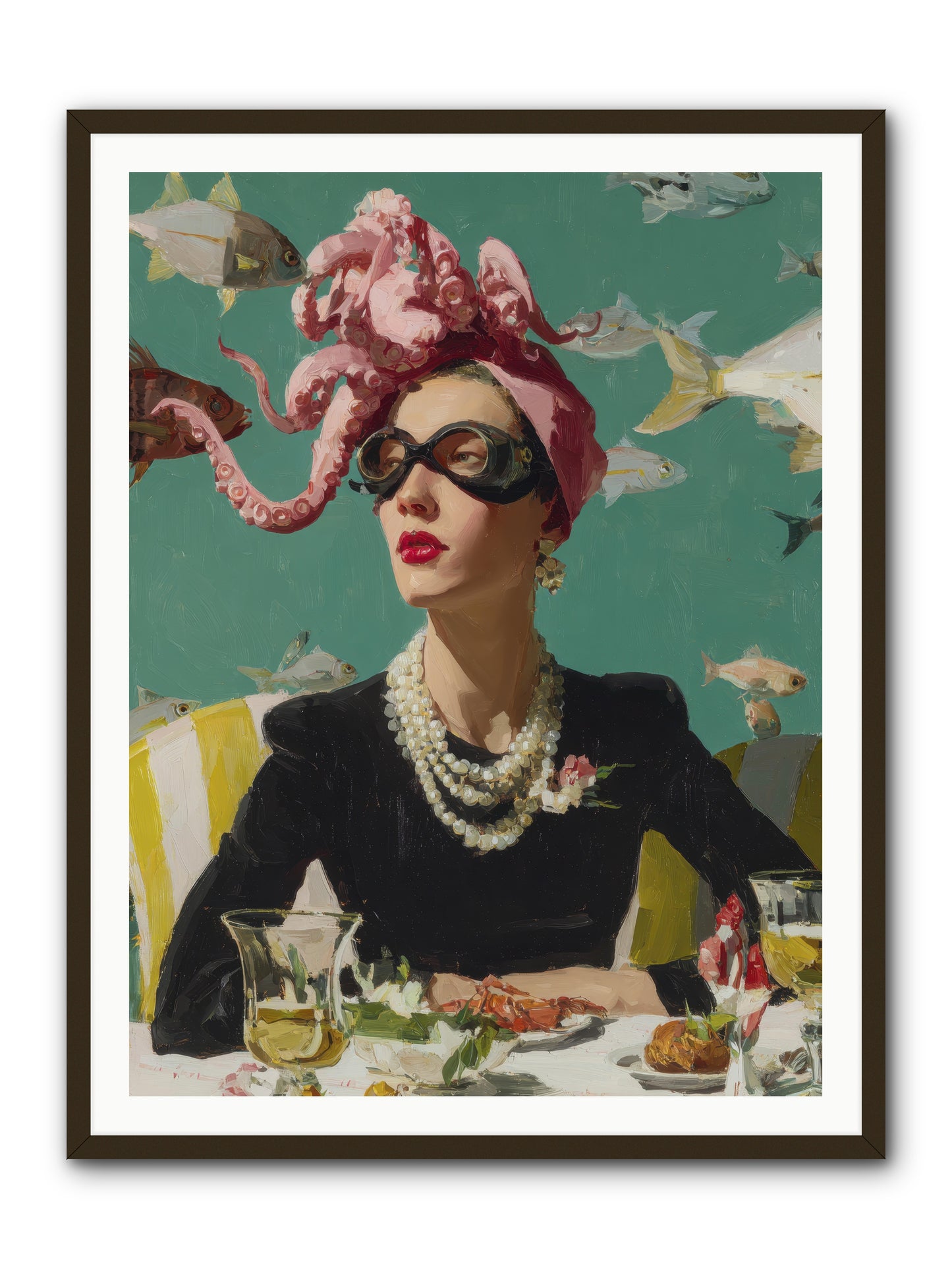 Corsages for the Unannounced -- Framed Print - Black 36x48