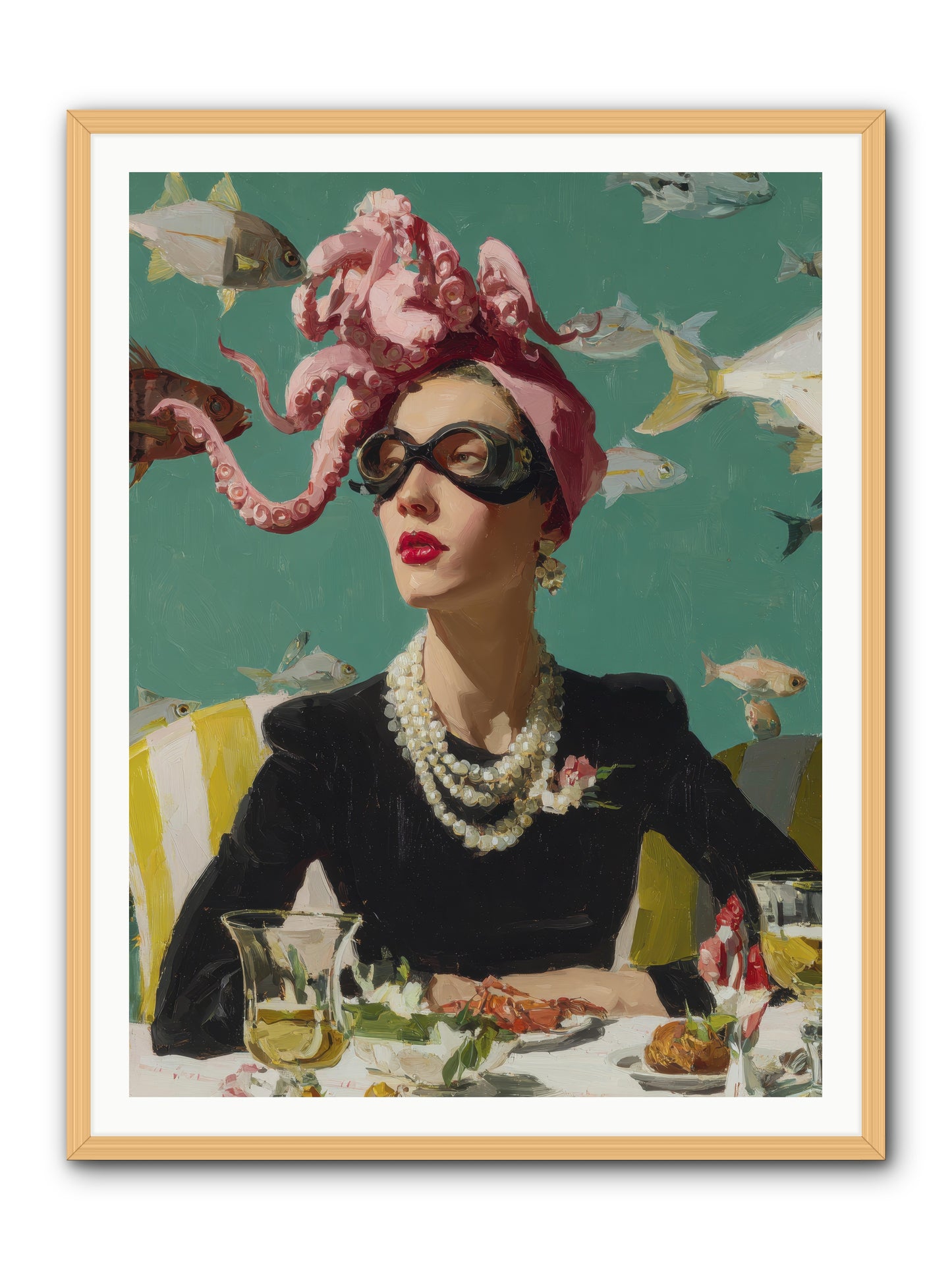 Corsages for the Unannounced -- Framed Print - Natural 36x48