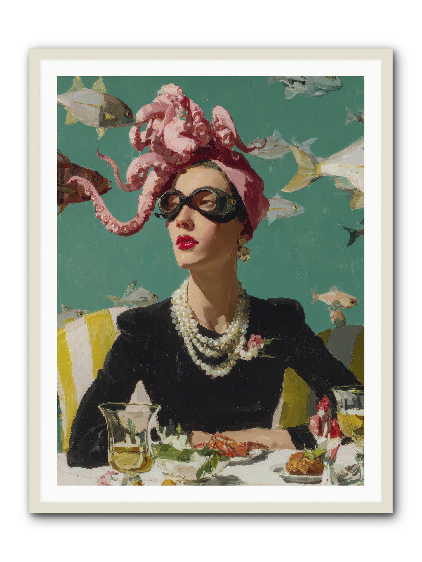 Corsages for the Unannounced -- Framed Print - White 36x48