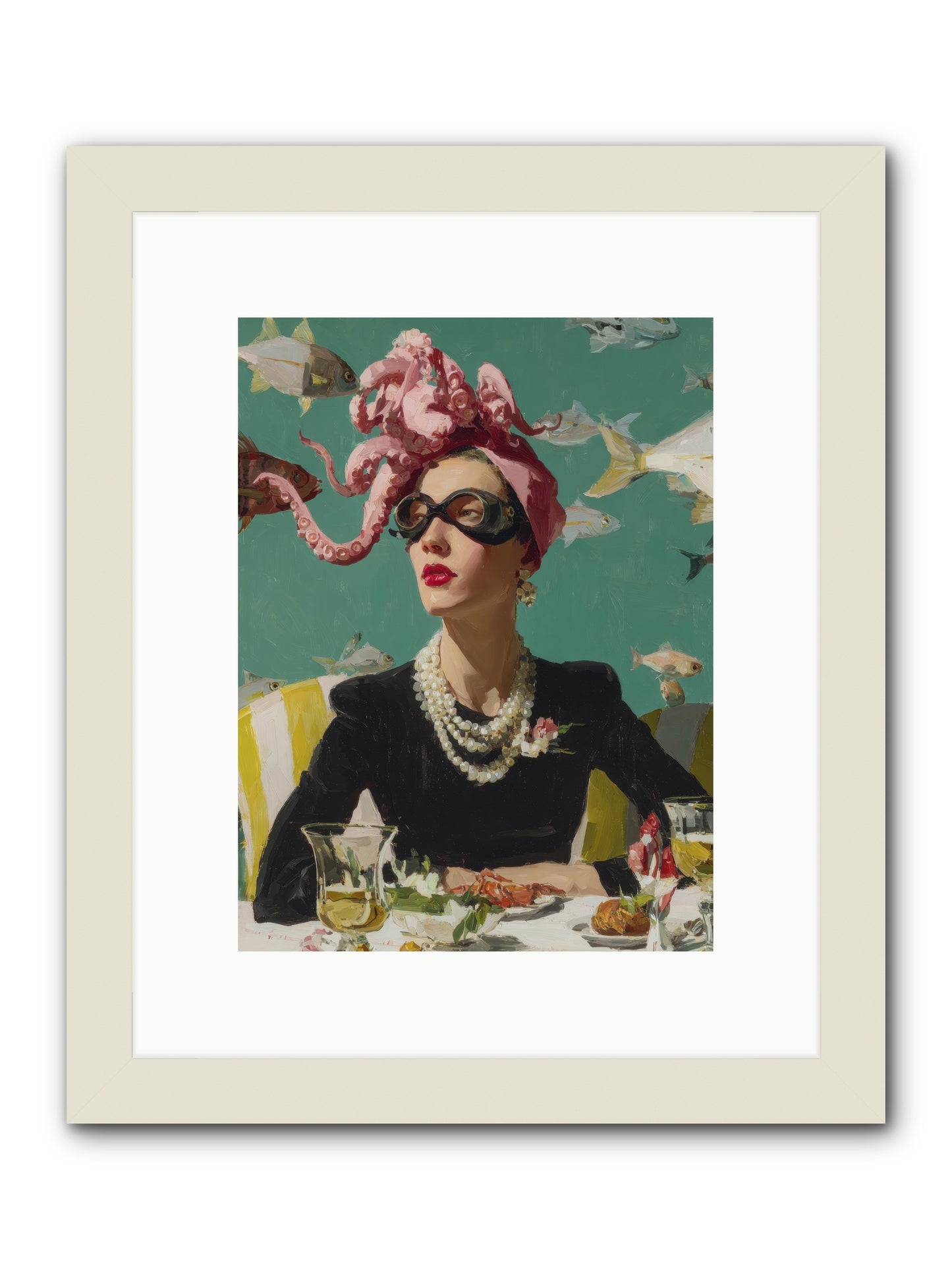 Corsages for the Unannounced -- Framed Print - White 9x12