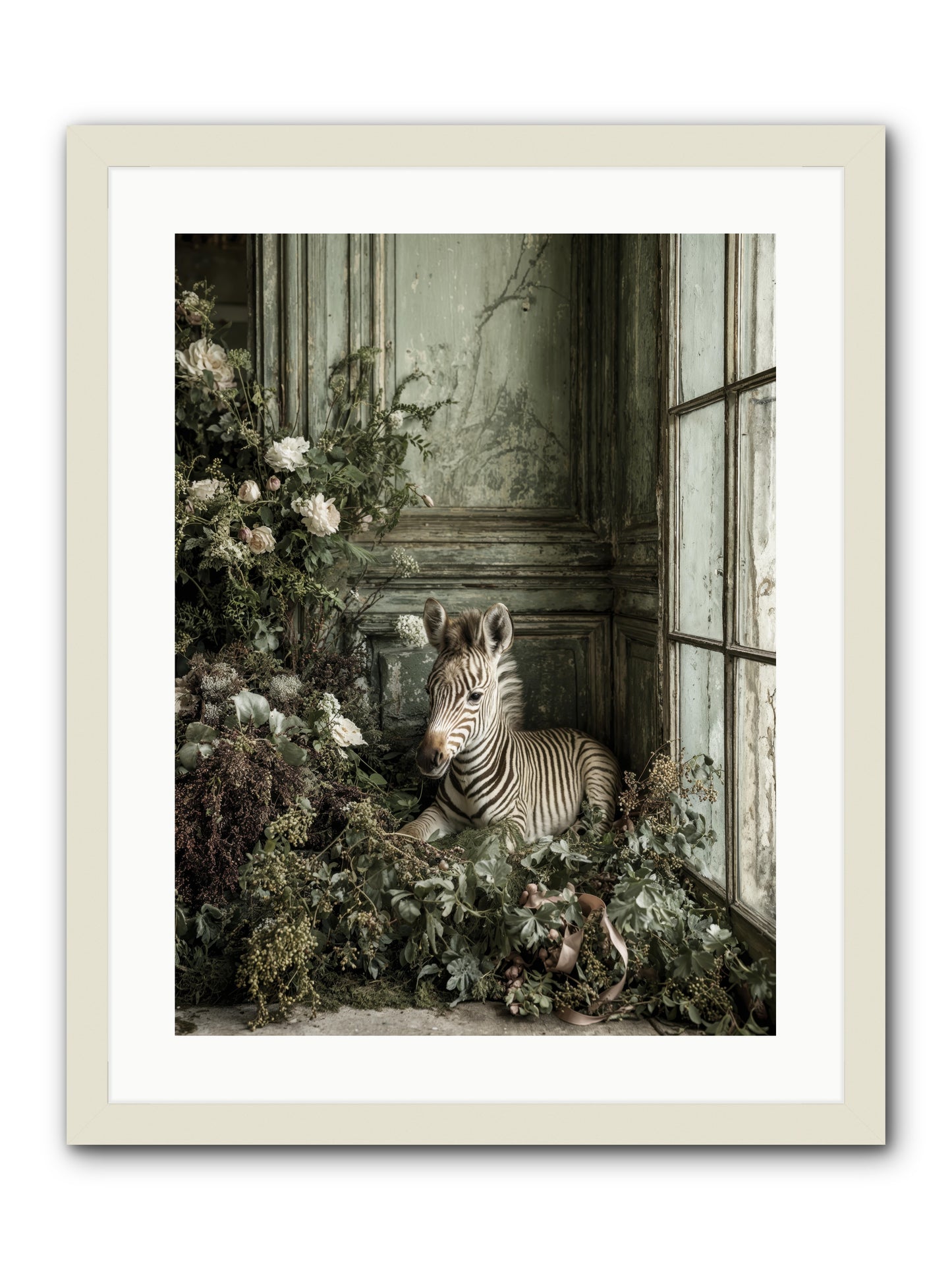 Cosette -- Framed Print - White 18x24