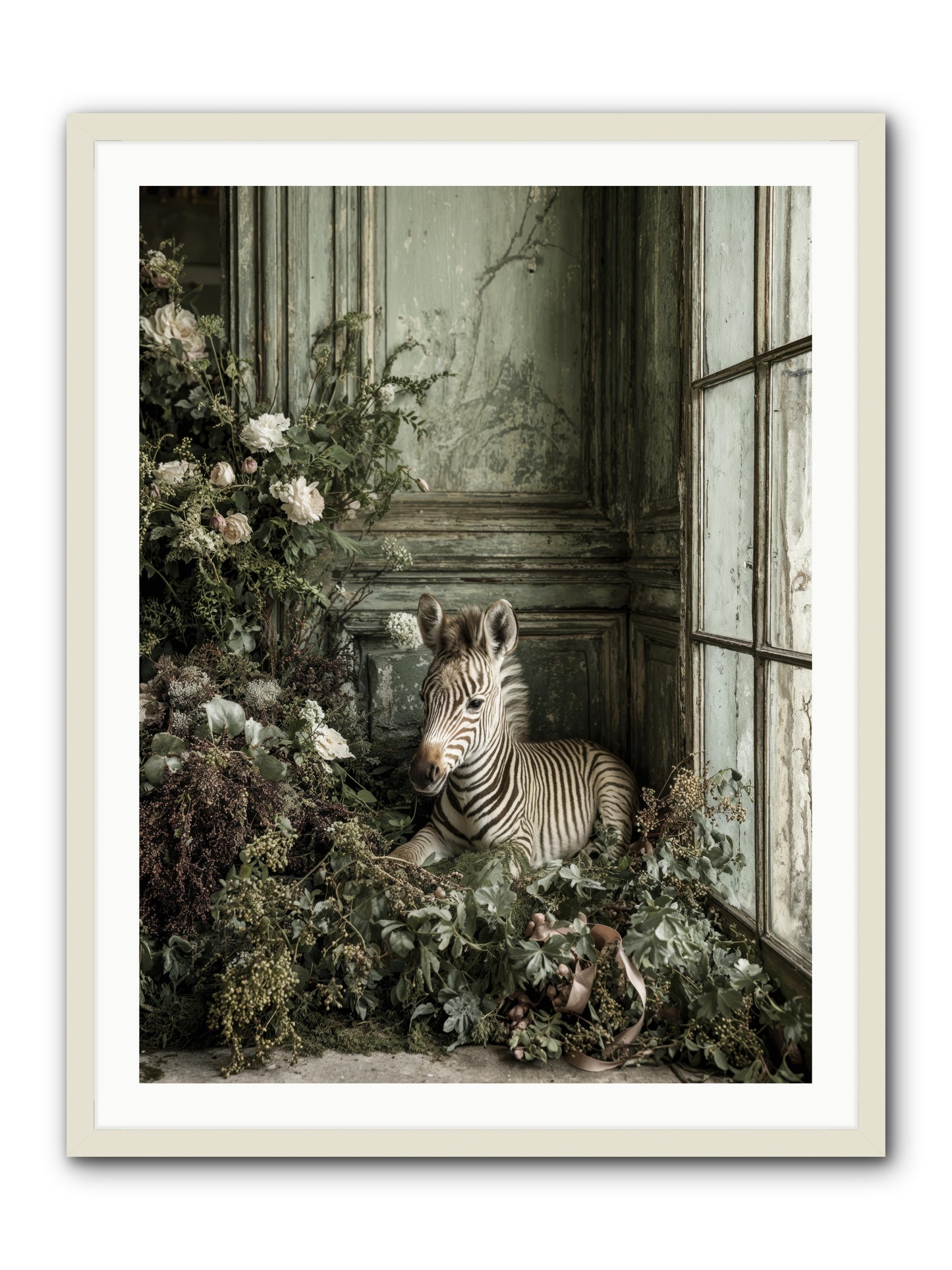 Cosette -- Framed Print - White 30x40