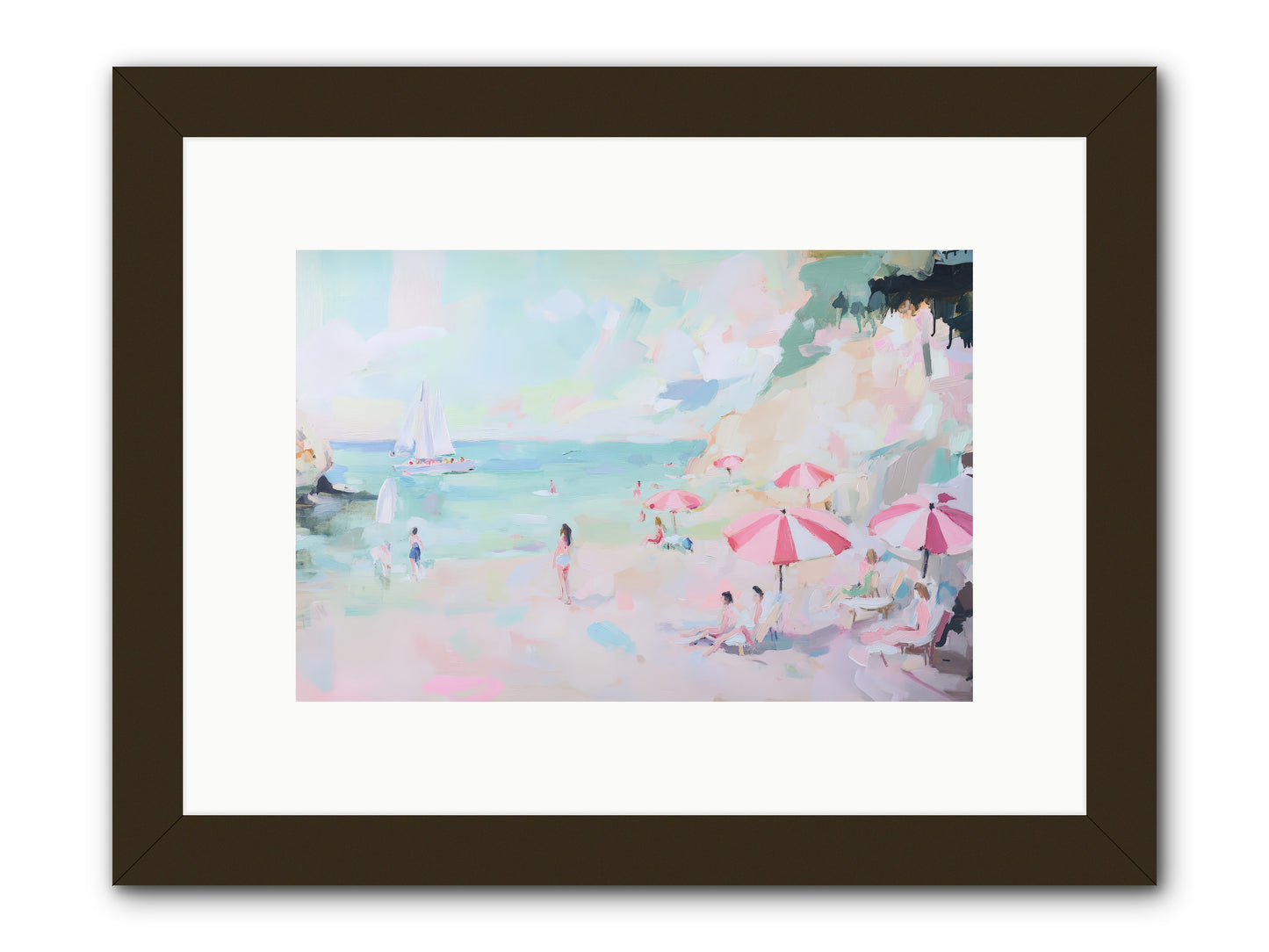 Côte d'Azur Blues -REZ 2 -- Framed Print - Black 12x8