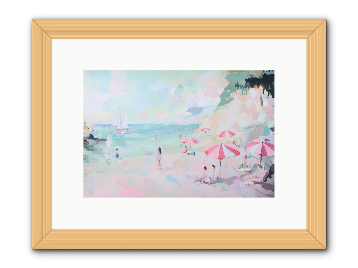 Côte d'Azur Blues -REZ 2 -- Framed Print - Natural 12x8