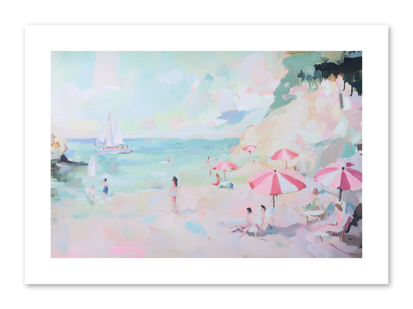 Côte d'Azur Blues -REZ 2 -- Paper Print 12x8