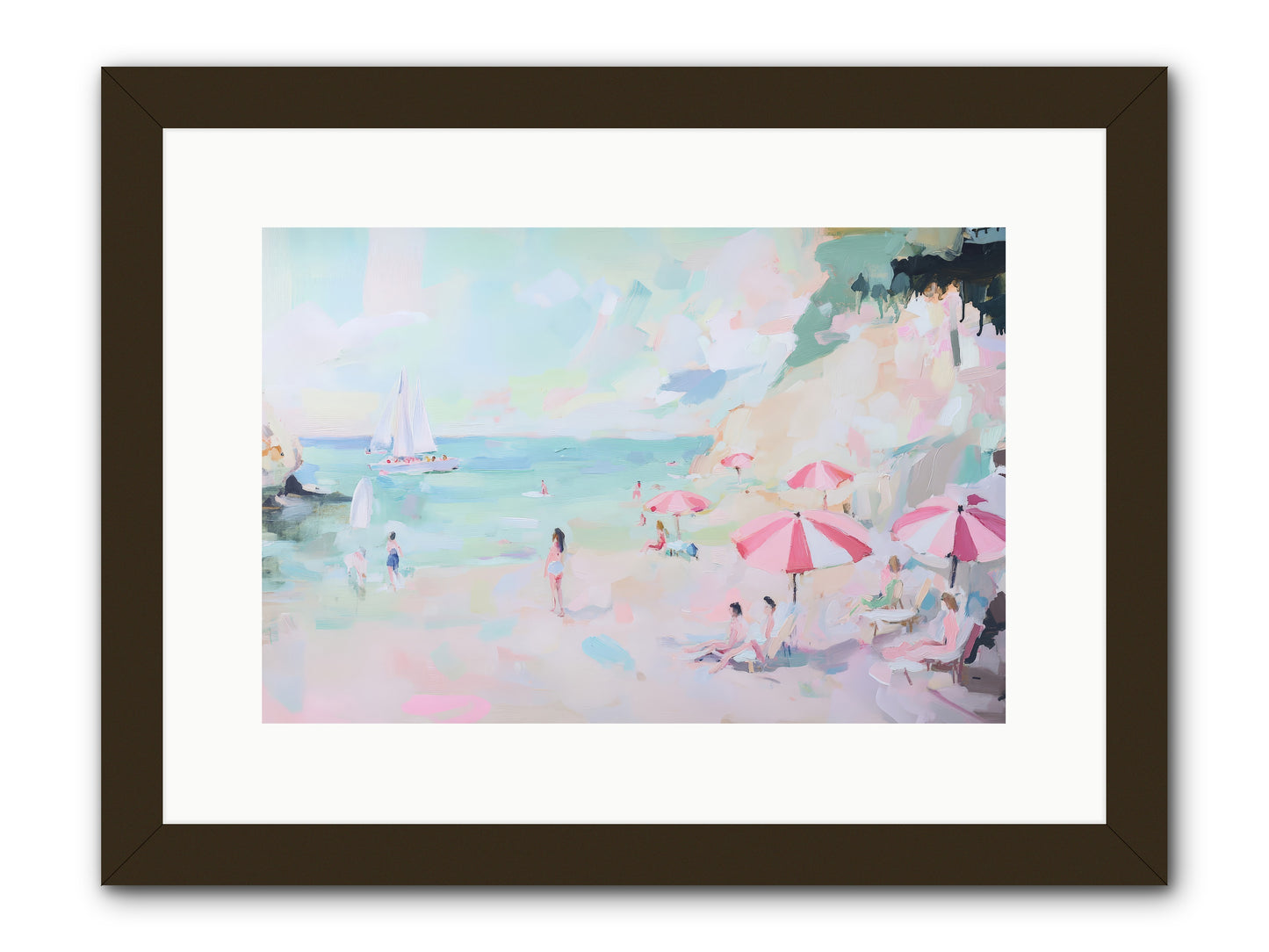 Côte d'Azur Blues -REZ 2 -- Framed Print - Black 15x10