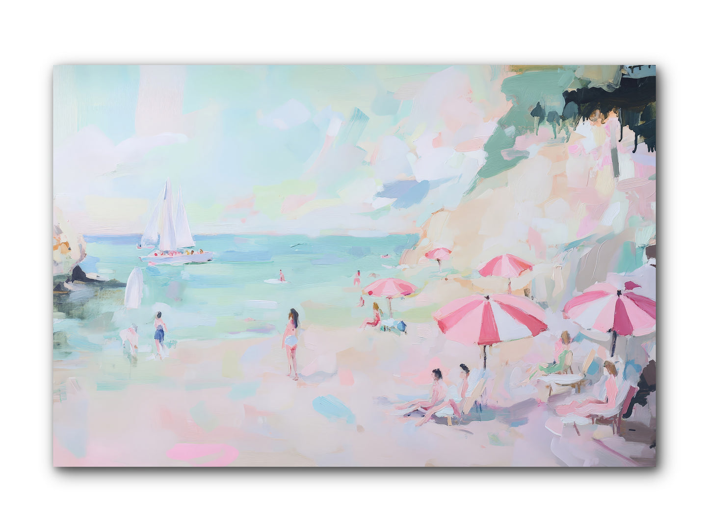 Côte d'Azur Blues -REZ 2 -- Wrapped Canvas 12x8
