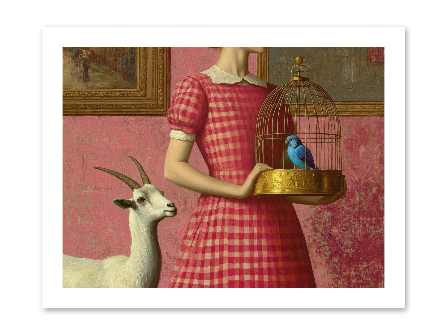Cottage Companions -- Loose Canvas Print 16x12