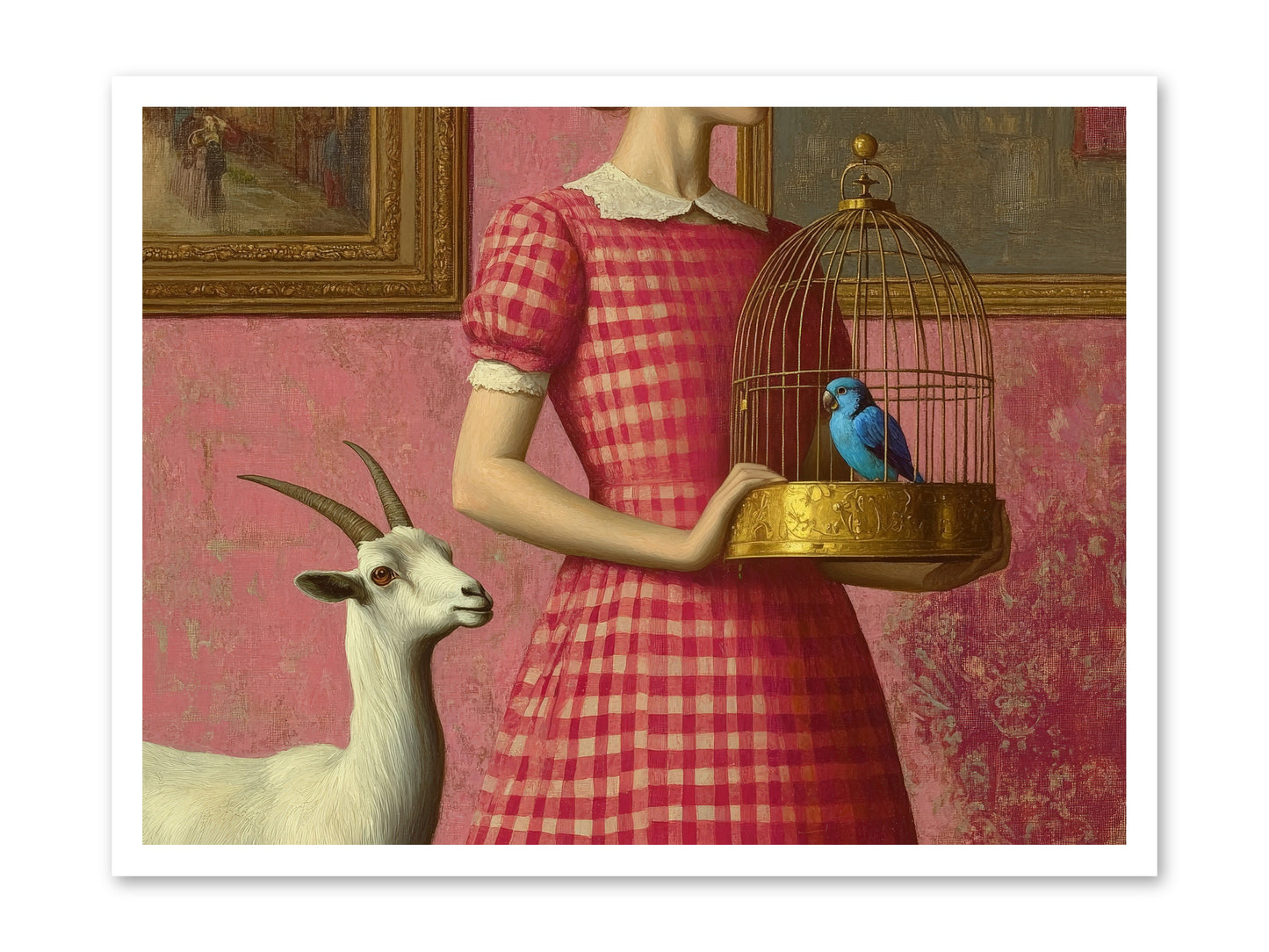 Cottage Companions -- Loose Canvas Print 32x24