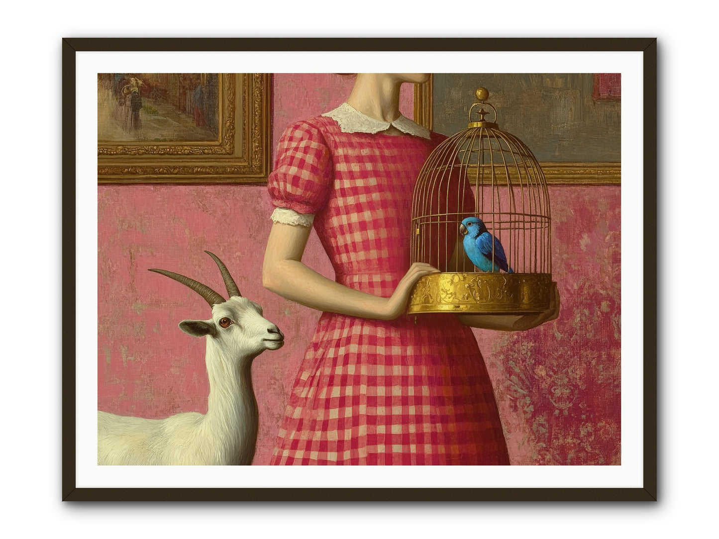 Cottage Companions -- Framed Print - Black 48x36