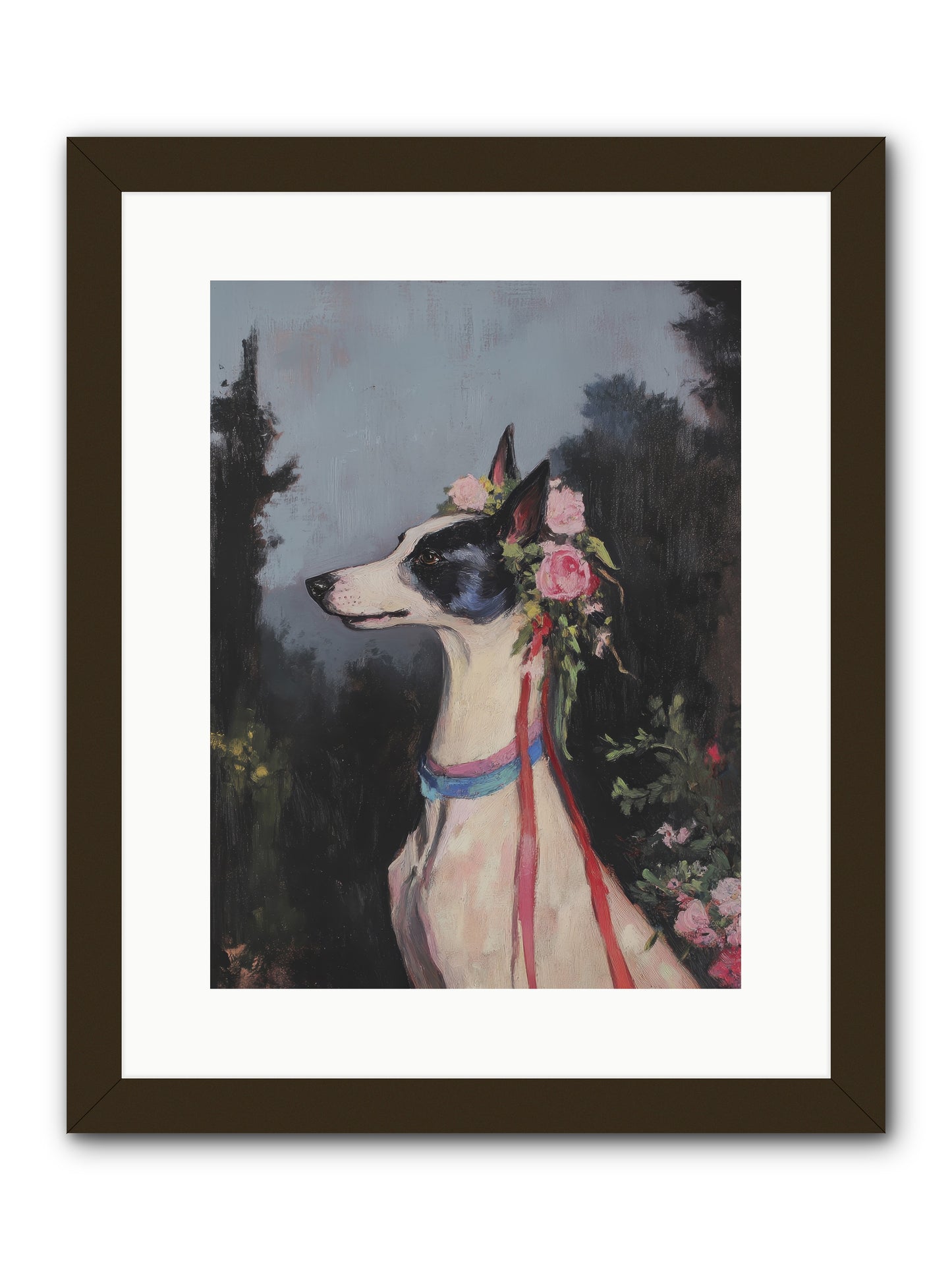 Cottage Garden Charm -- Framed Print - Black 12x16