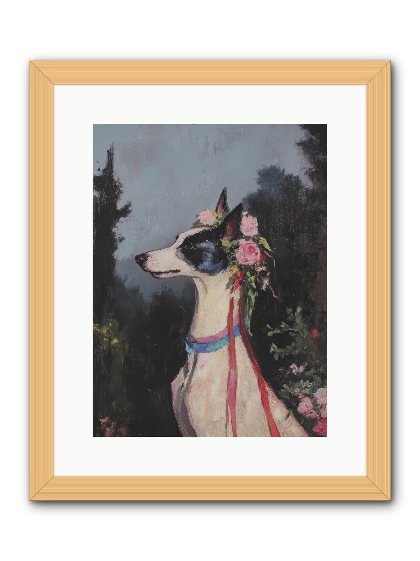 Cottage Garden Charm -- Framed Print - Natural 12x16