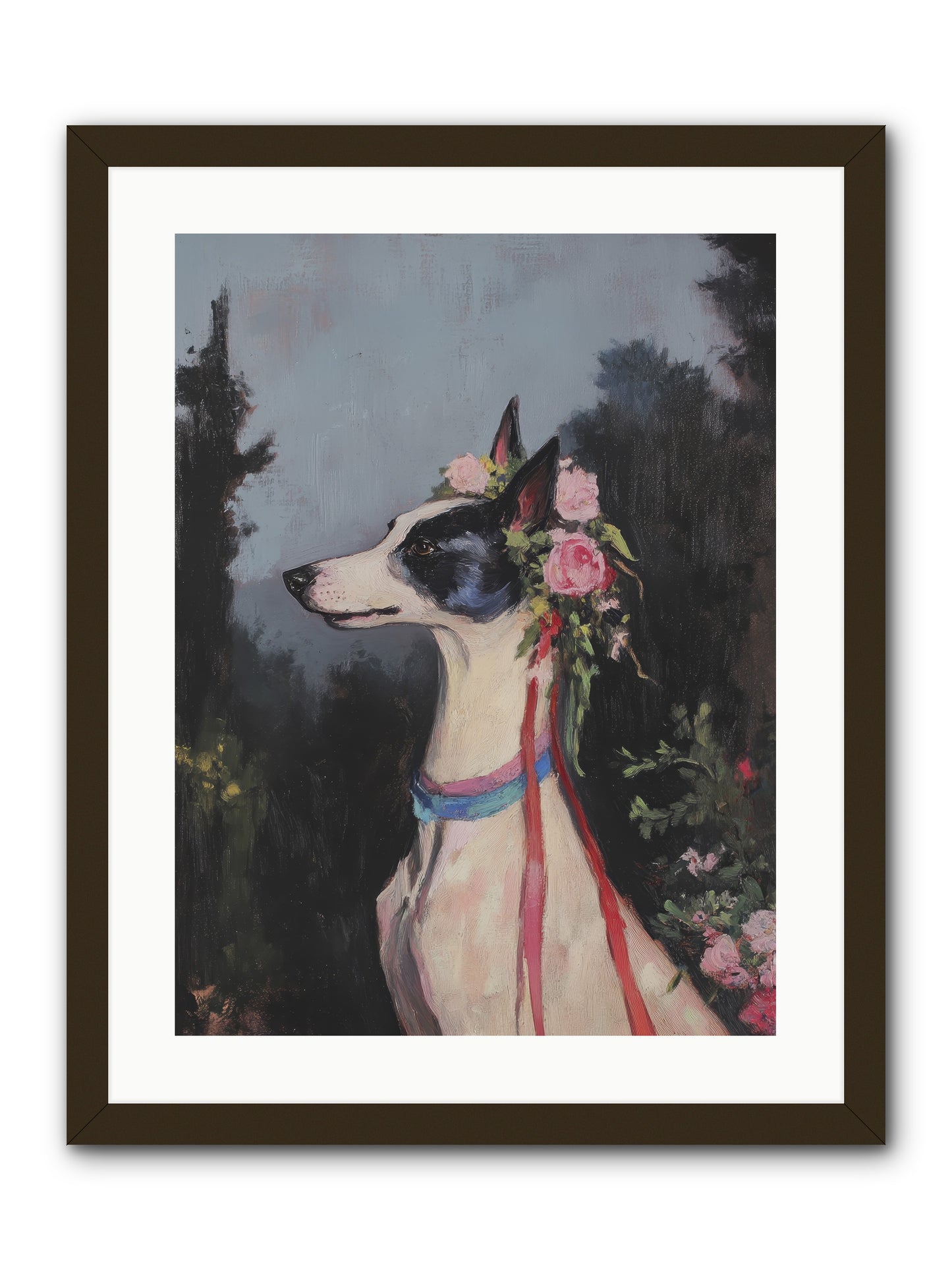 Cottage Garden Charm -- Framed Print - Black 18x24