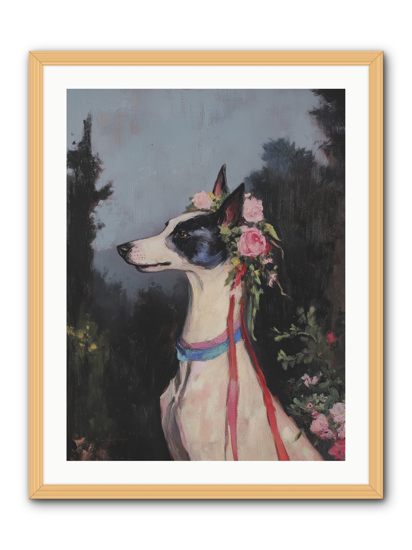 Cottage Garden Charm -- Framed Print - Natural 24x32