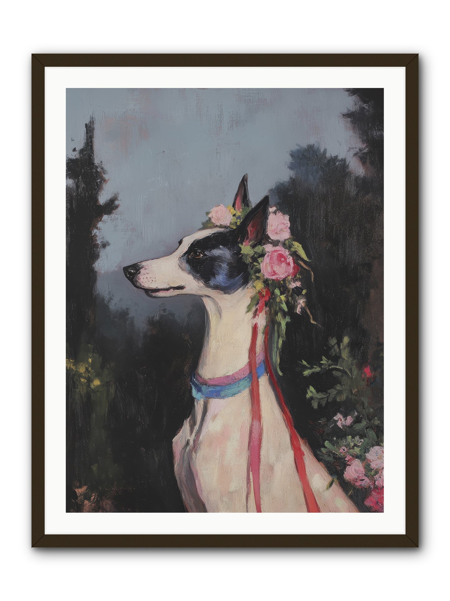 Cottage Garden Charm -- Framed Print - Black 30x40