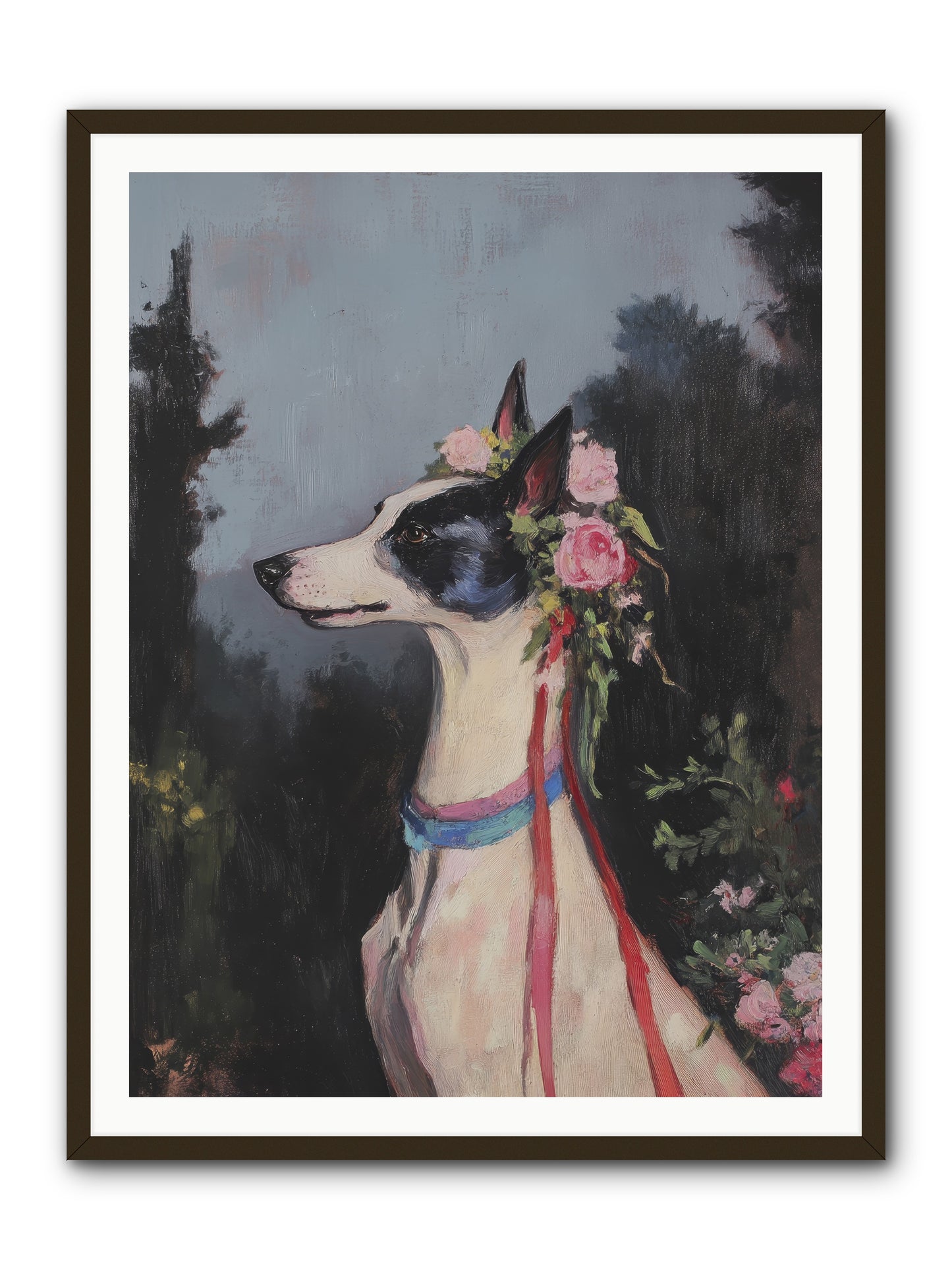Cottage Garden Charm -- Framed Print - Black 36x48