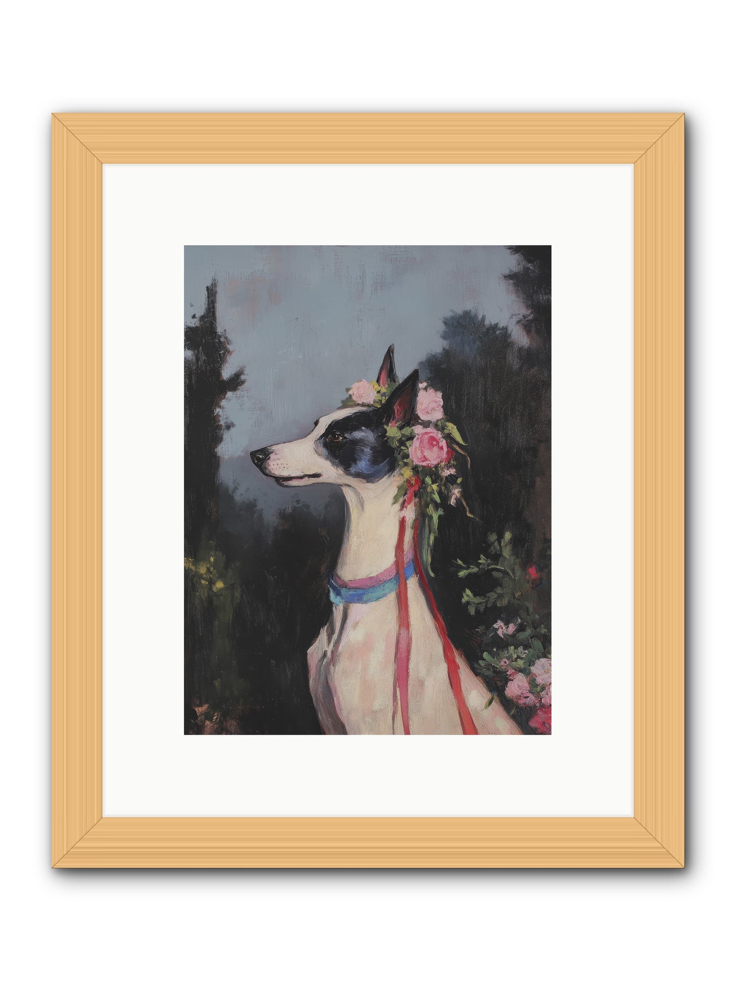 Cottage Garden Charm -- Framed Print - Natural 9x12