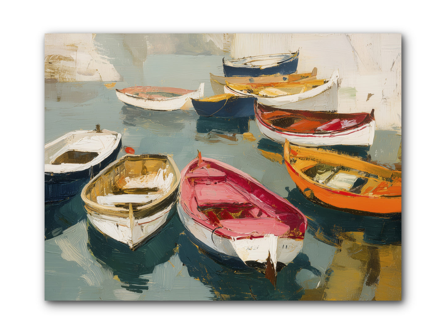 Cotton Candy Boats -- Wrapped Canvas 12x9