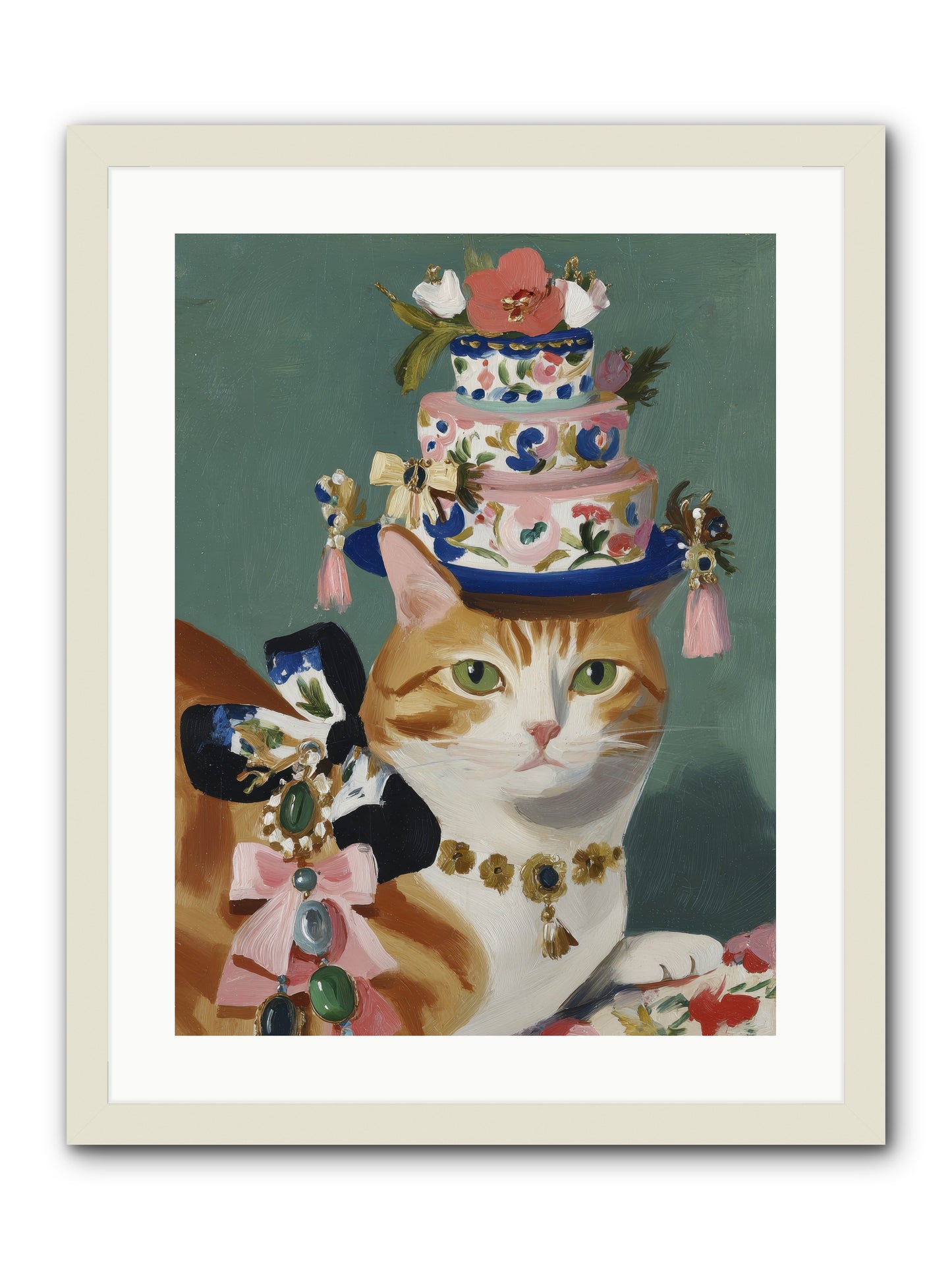 Cotton Candy Dreams -- Framed Print - White 18x24