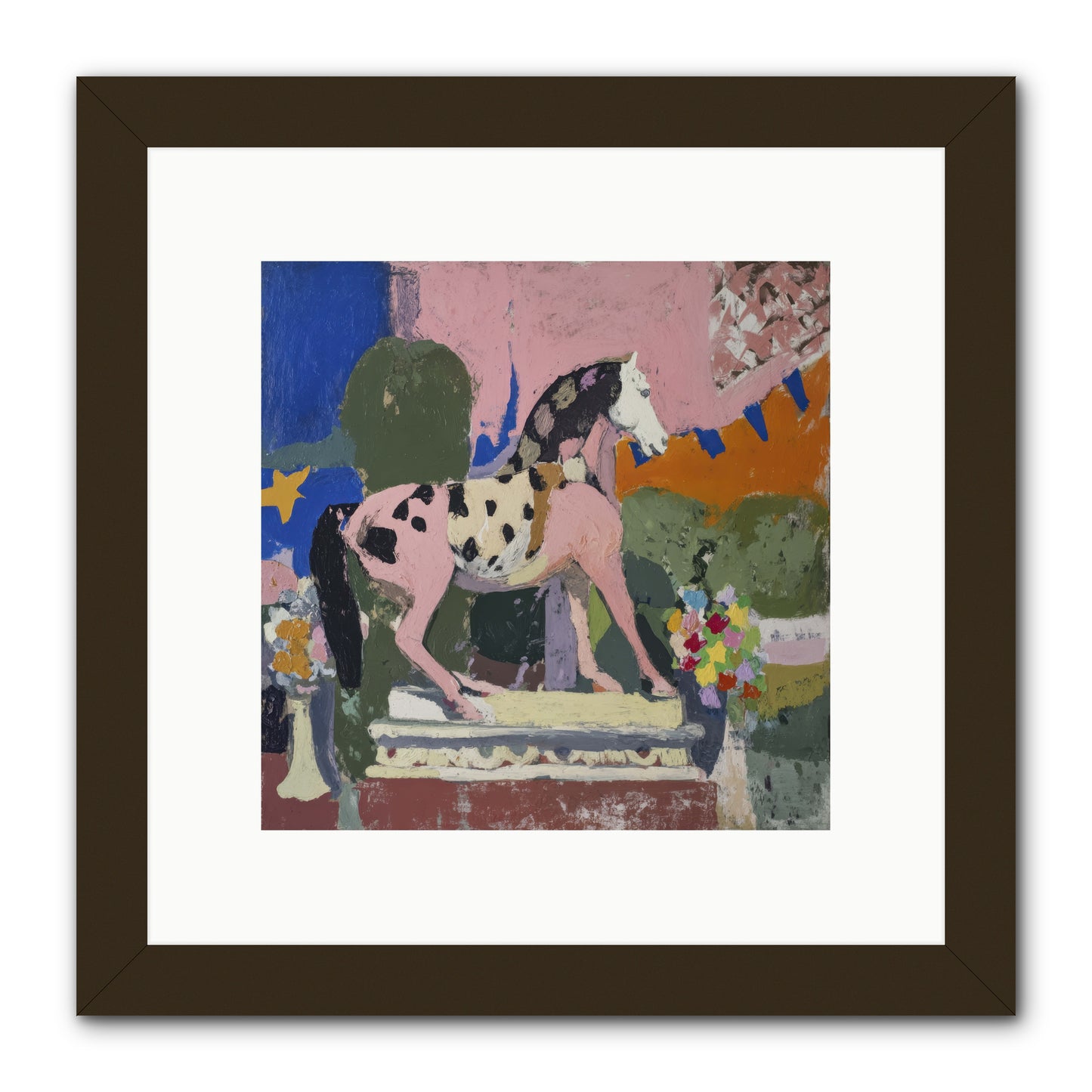 Cotton Candy Sunrise -- Framed Print - Black 10x10