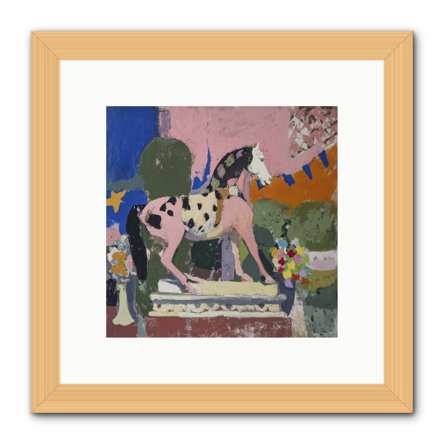 Cotton Candy Sunrise -- Framed Print - Natural 10x10
