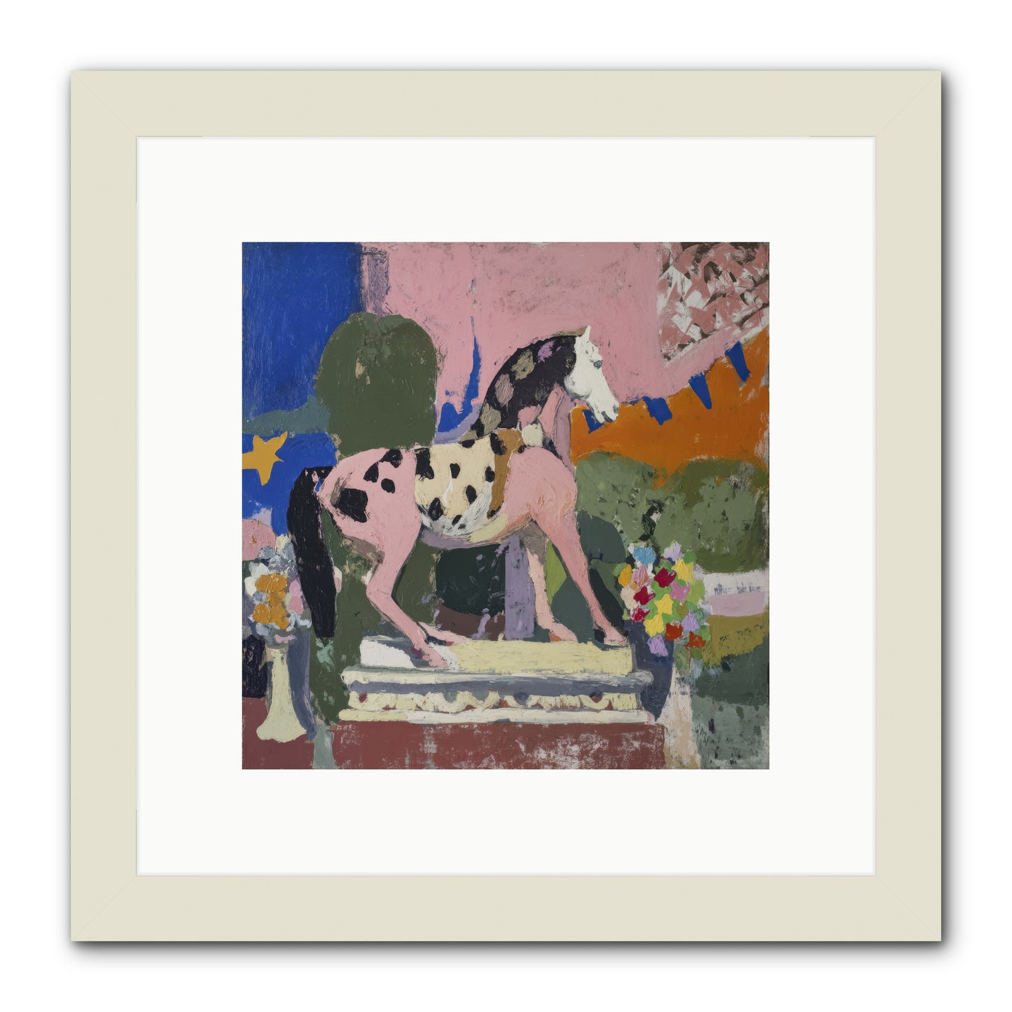 Cotton Candy Sunrise -- Framed Print - White 10x10