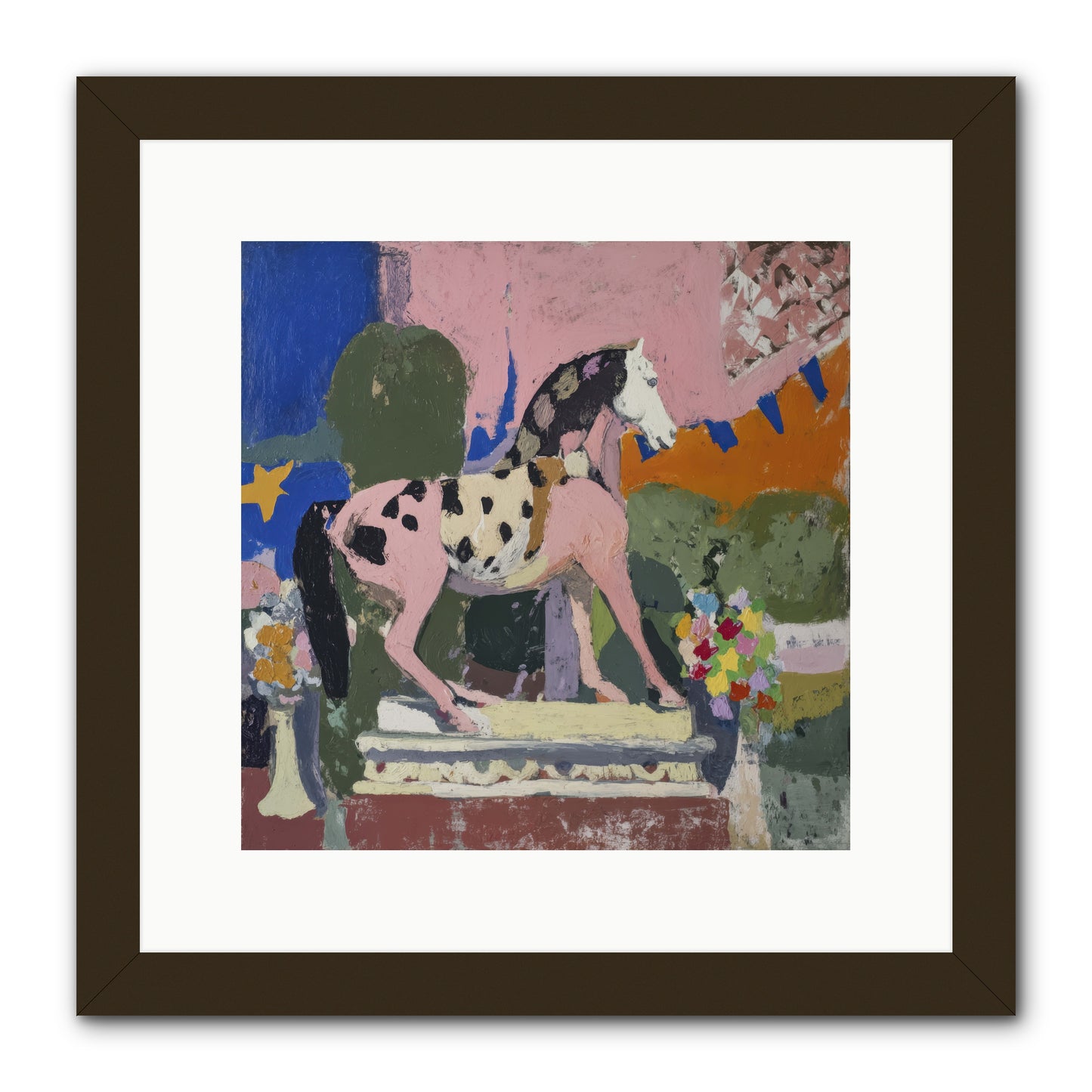 Cotton Candy Sunrise -- Framed Print - Black 12x12