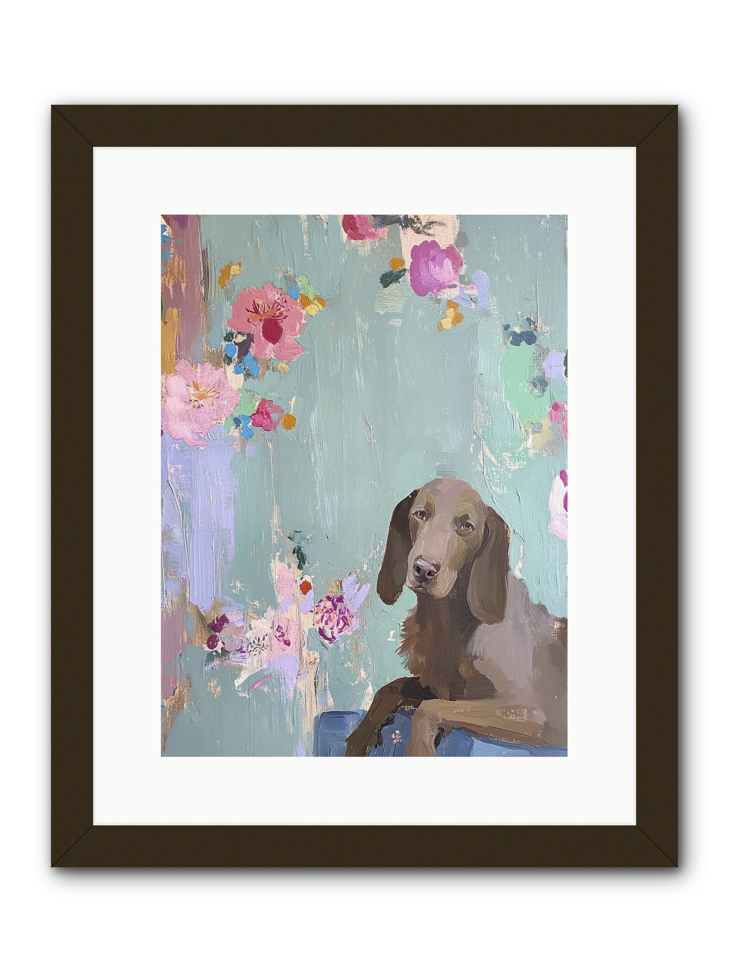 Count Whiskers Silverbrook -- Framed Print - Black 12x16