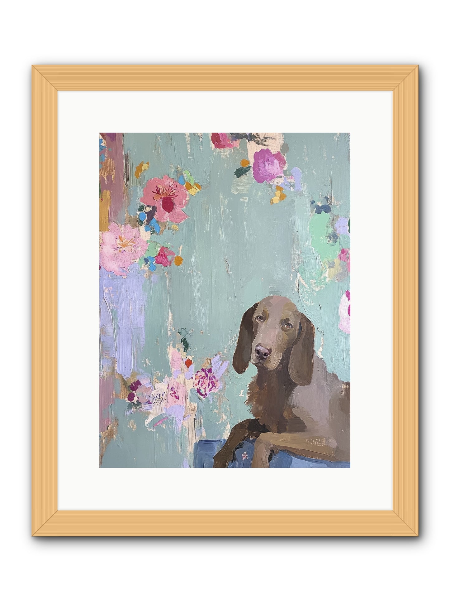 Count Whiskers Silverbrook -- Framed Print - Natural 12x16