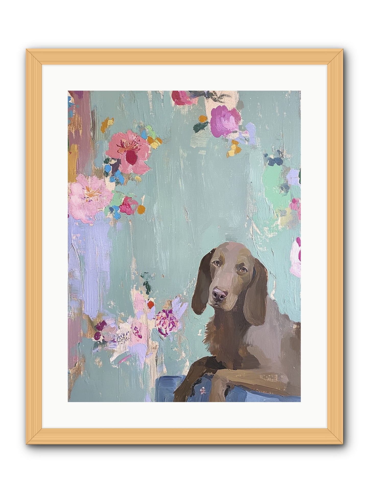 Count Whiskers Silverbrook -- Framed Print - Natural 18x24